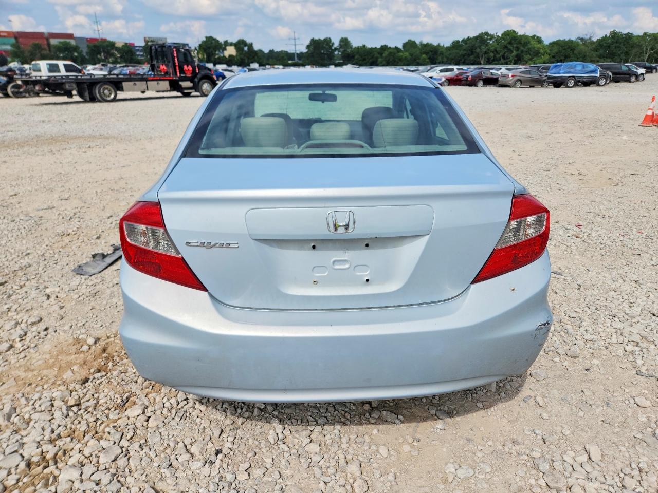2012 Honda Civic Lx Turquoise vin: 2HGFB2F56CH596946