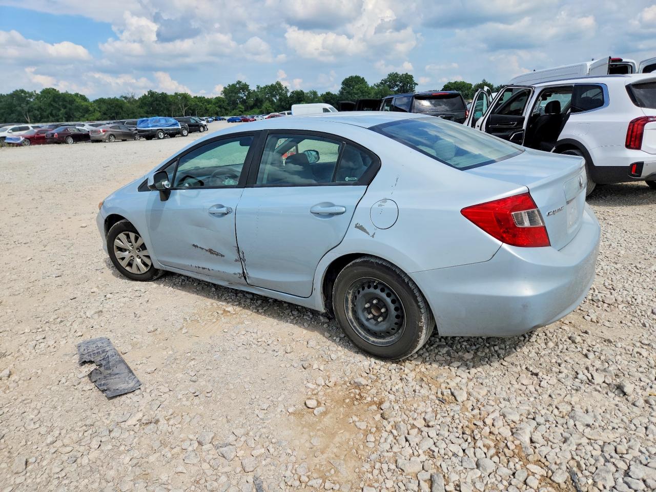 2012 Honda Civic Lx Turquoise vin: 2HGFB2F56CH596946