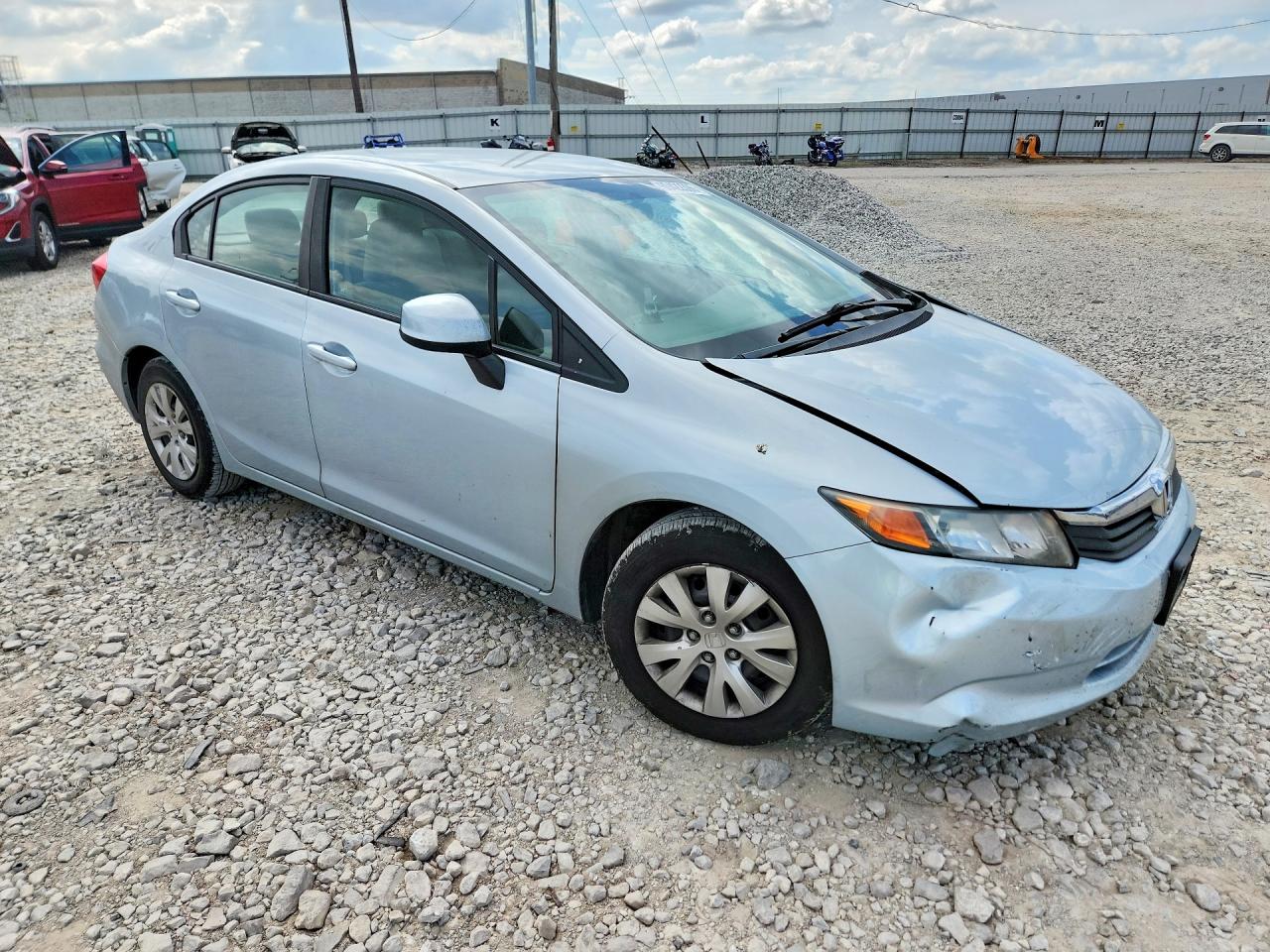 2012 Honda Civic Lx Turquoise vin: 2HGFB2F56CH596946