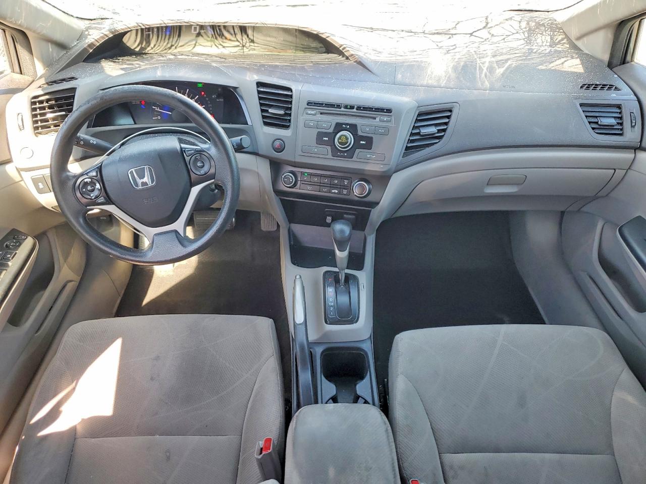 2012 Honda Civic Lx Gray vin: 2HGFB2F56CH597482