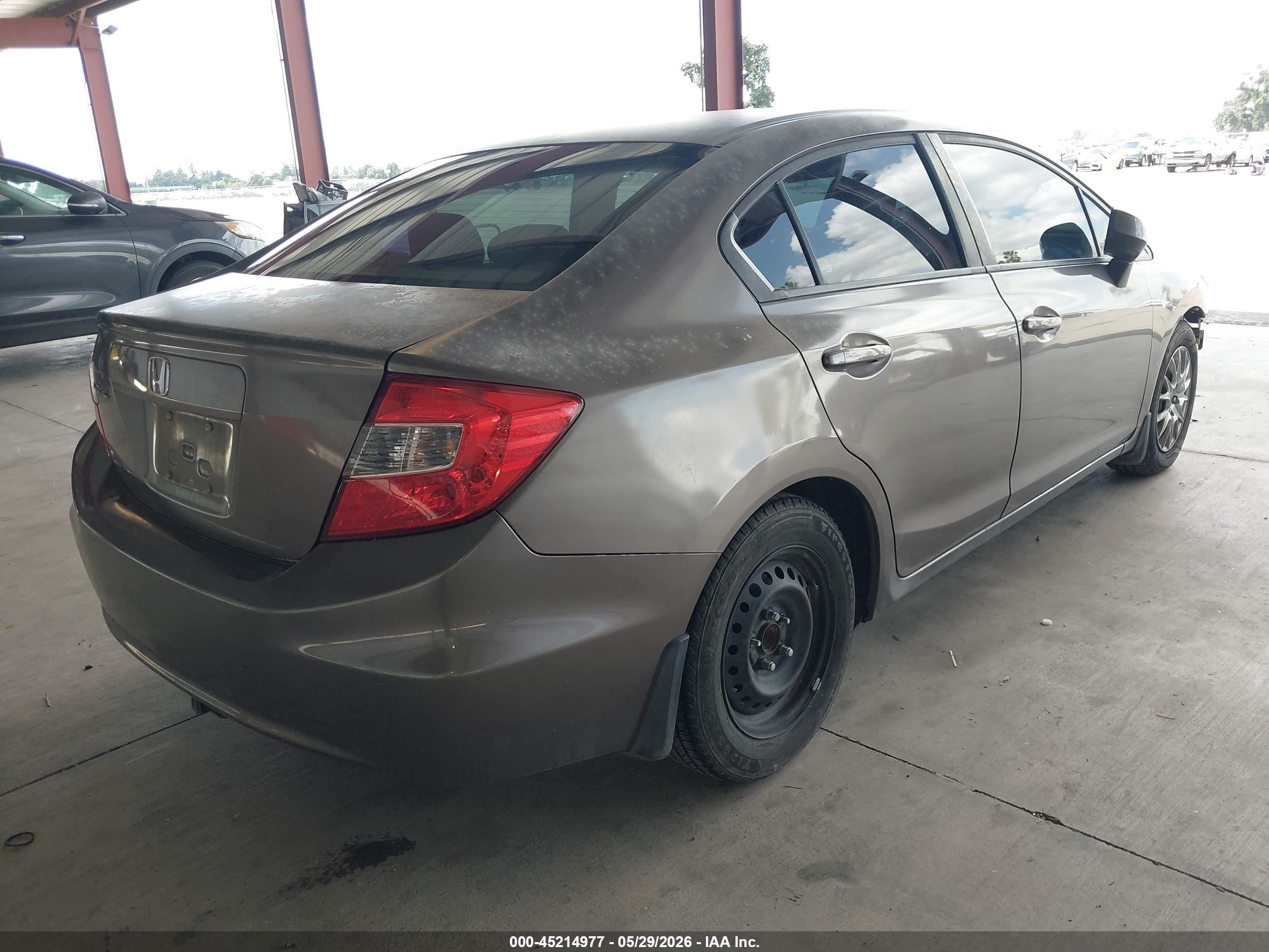 2012 Honda Civic Lx Maroon vin: 2HGFB2F56CH599619