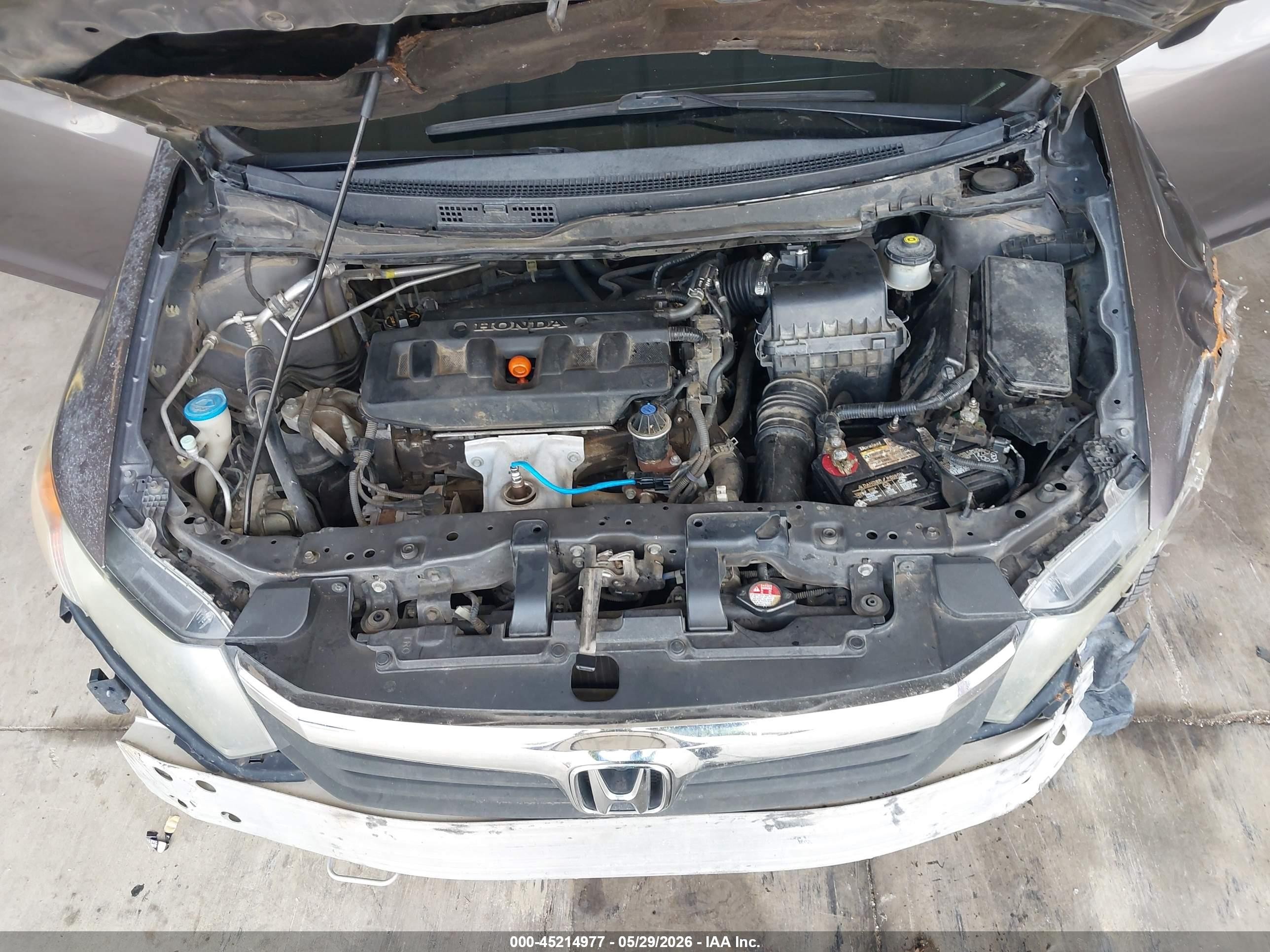 2012 Honda Civic Lx Maroon vin: 2HGFB2F56CH599619