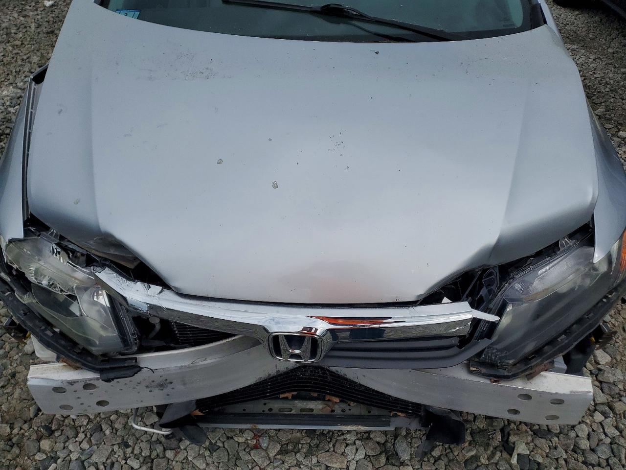 2012 Honda Civic Lx Silver vin: 2HGFB2F56CH600901