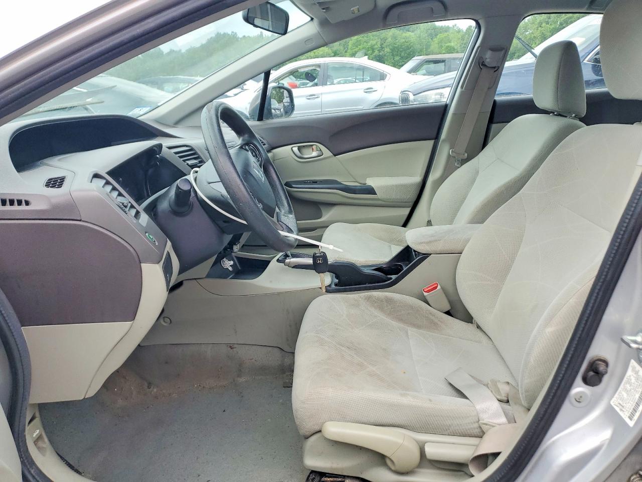 2012 Honda Civic Lx Silver vin: 2HGFB2F56CH600901