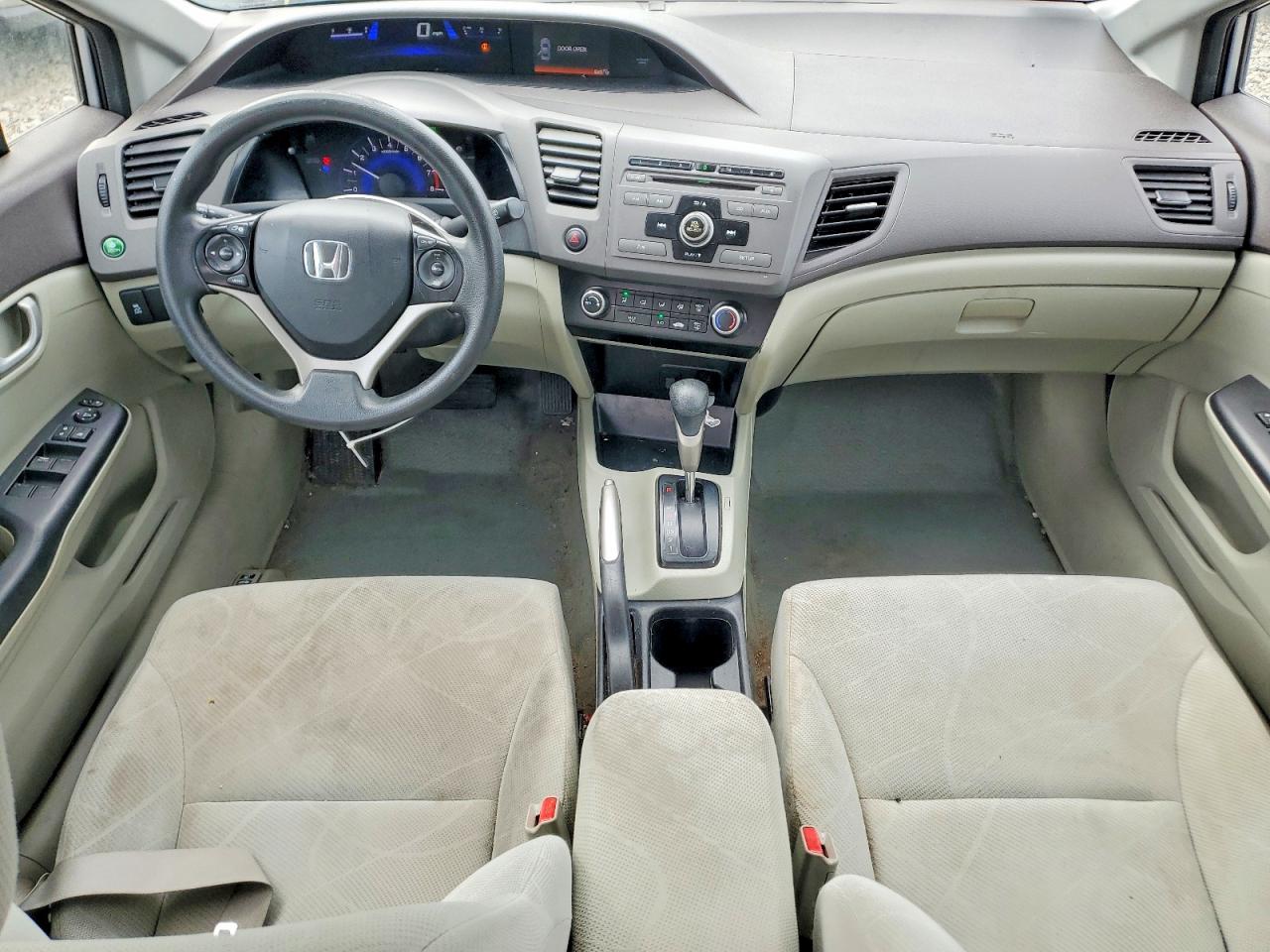 2012 Honda Civic Lx Silver vin: 2HGFB2F56CH600901