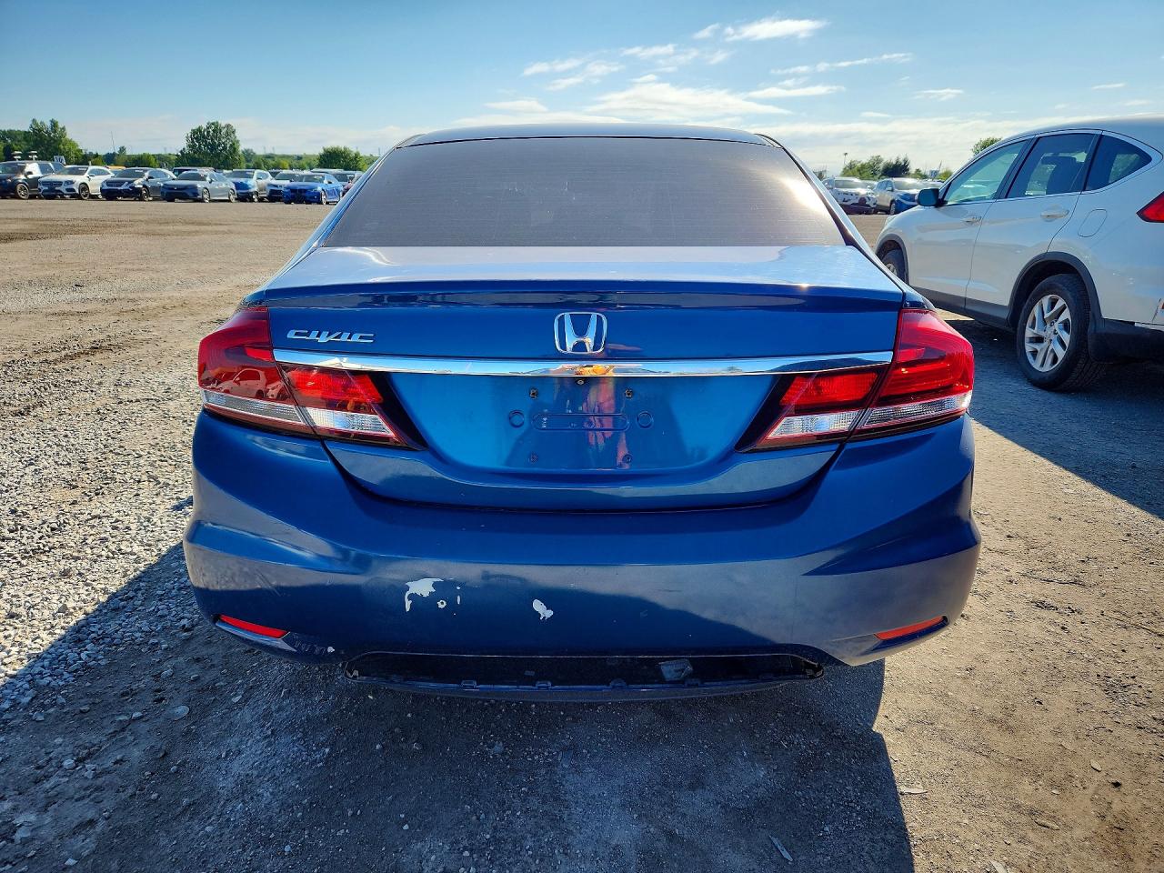 2013 Honda Civic Lx Blue vin: 2HGFB2F56DH010134