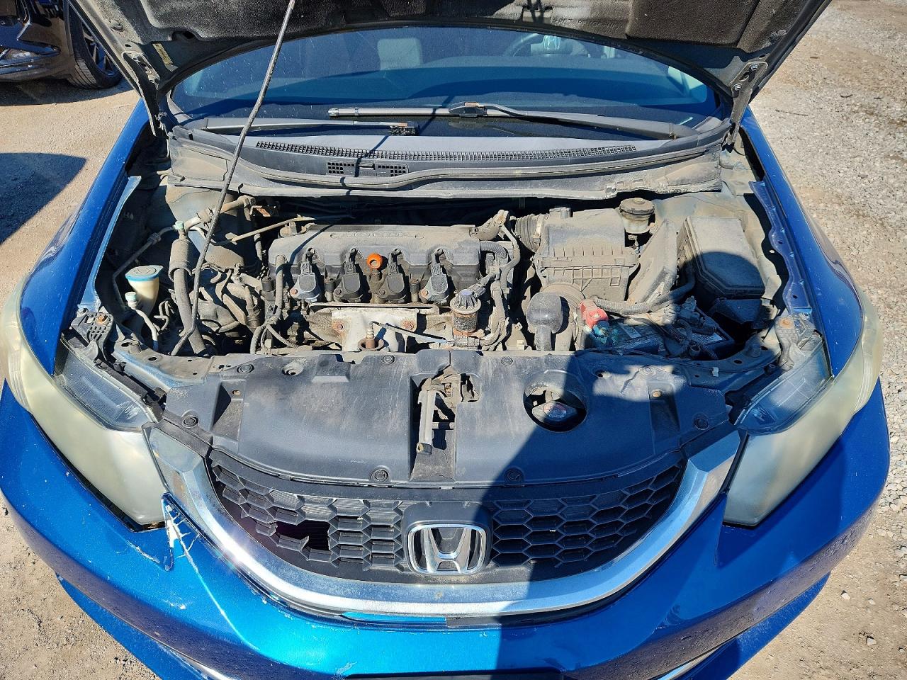 2013 Honda Civic Lx Blue vin: 2HGFB2F56DH010134