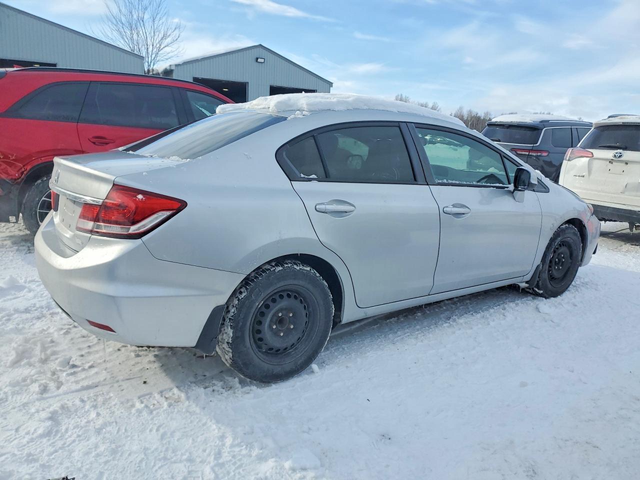 2013 Honda Civic Lx Silver vin: 2HGFB2F56DH042856