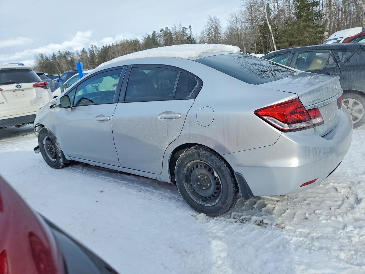 2013 Honda Civic Lx Silver vin: 2HGFB2F56DH042856