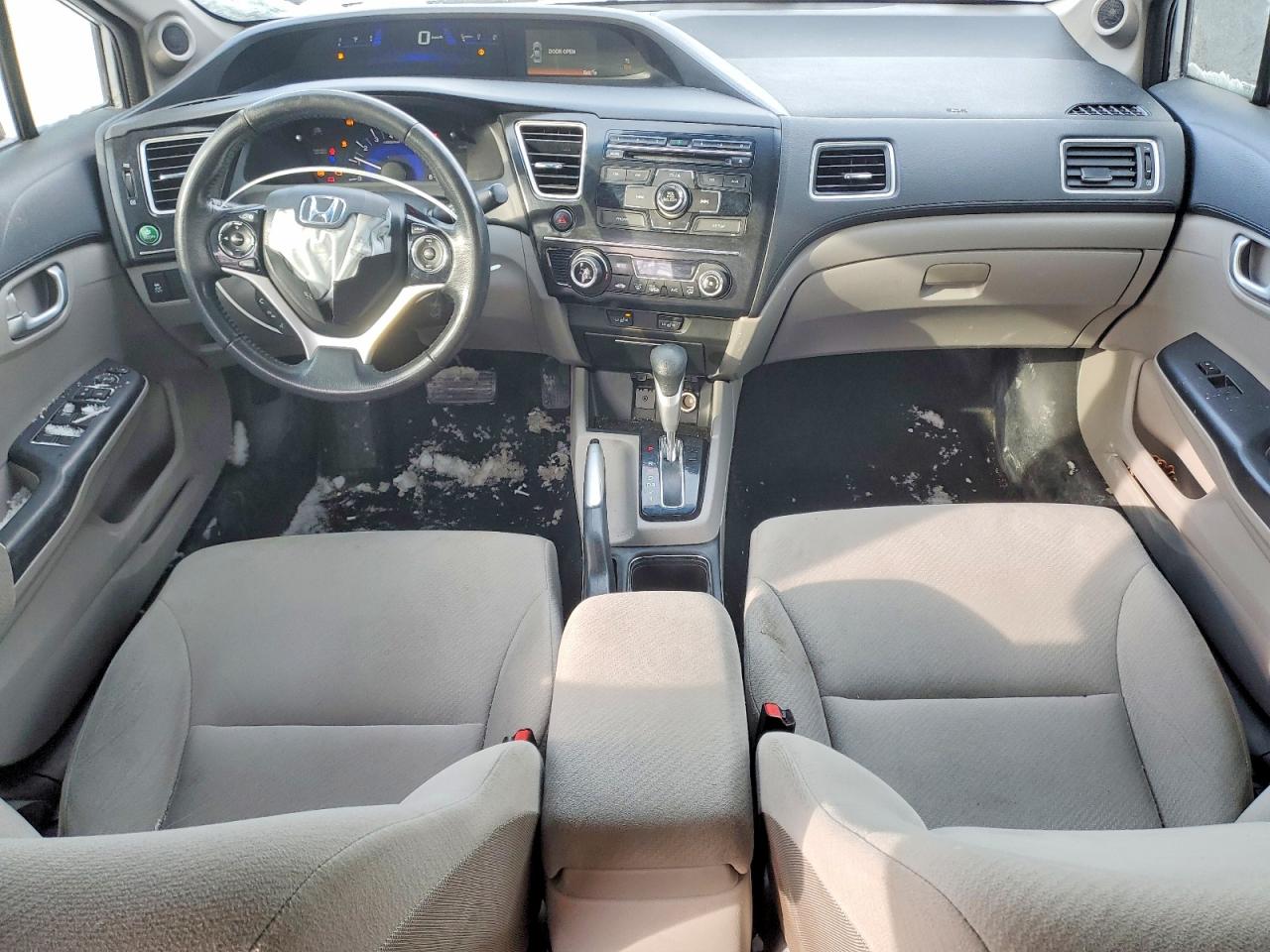 2013 Honda Civic Lx Silver vin: 2HGFB2F56DH042856