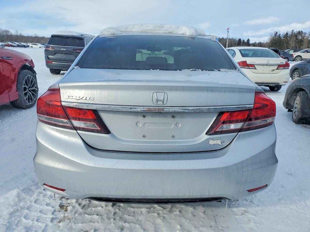 2013 Honda Civic Lx Silver vin: 2HGFB2F56DH042856
