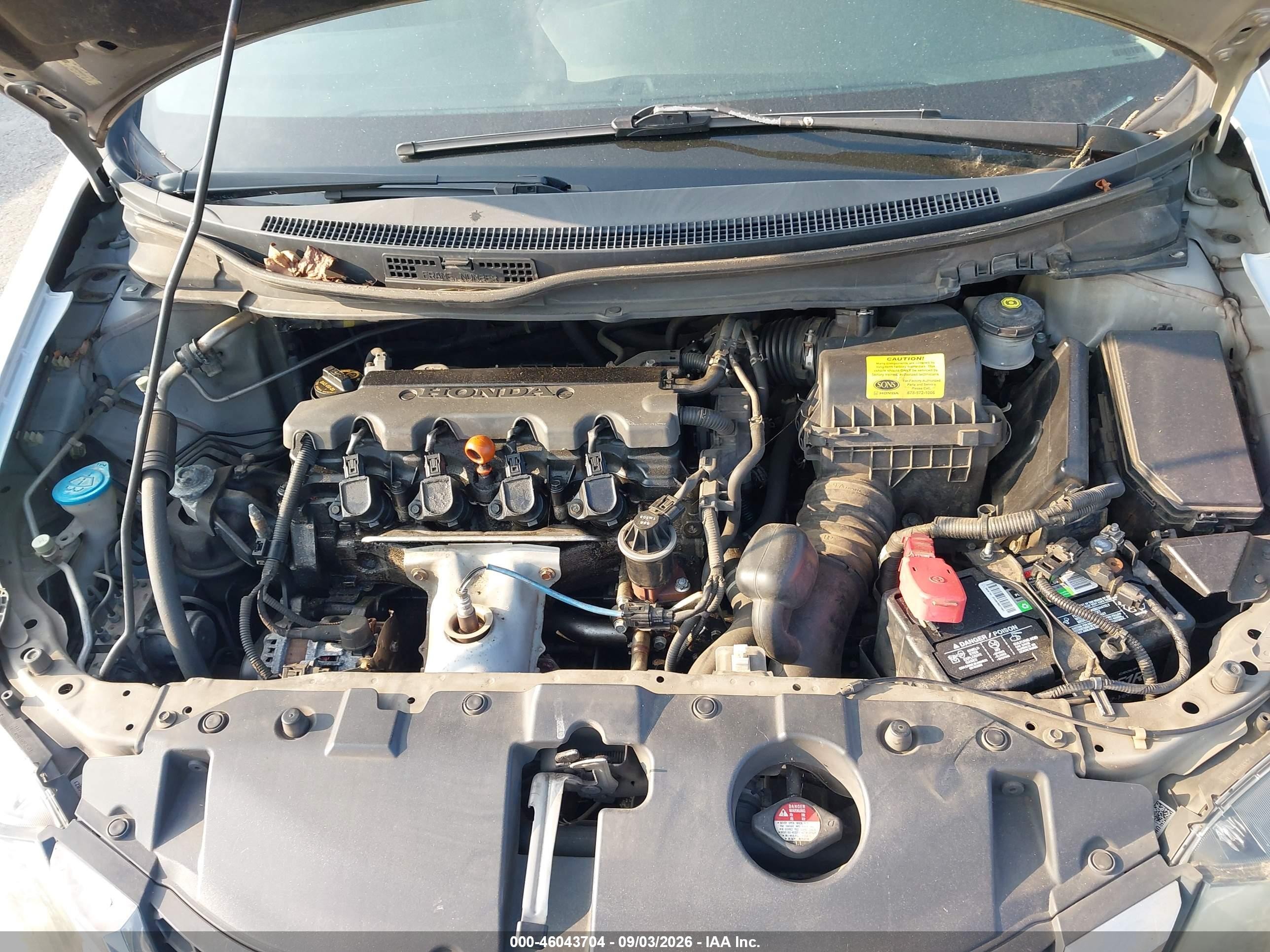 2013 Honda Civic Lx Silver vin: 2HGFB2F56DH501948