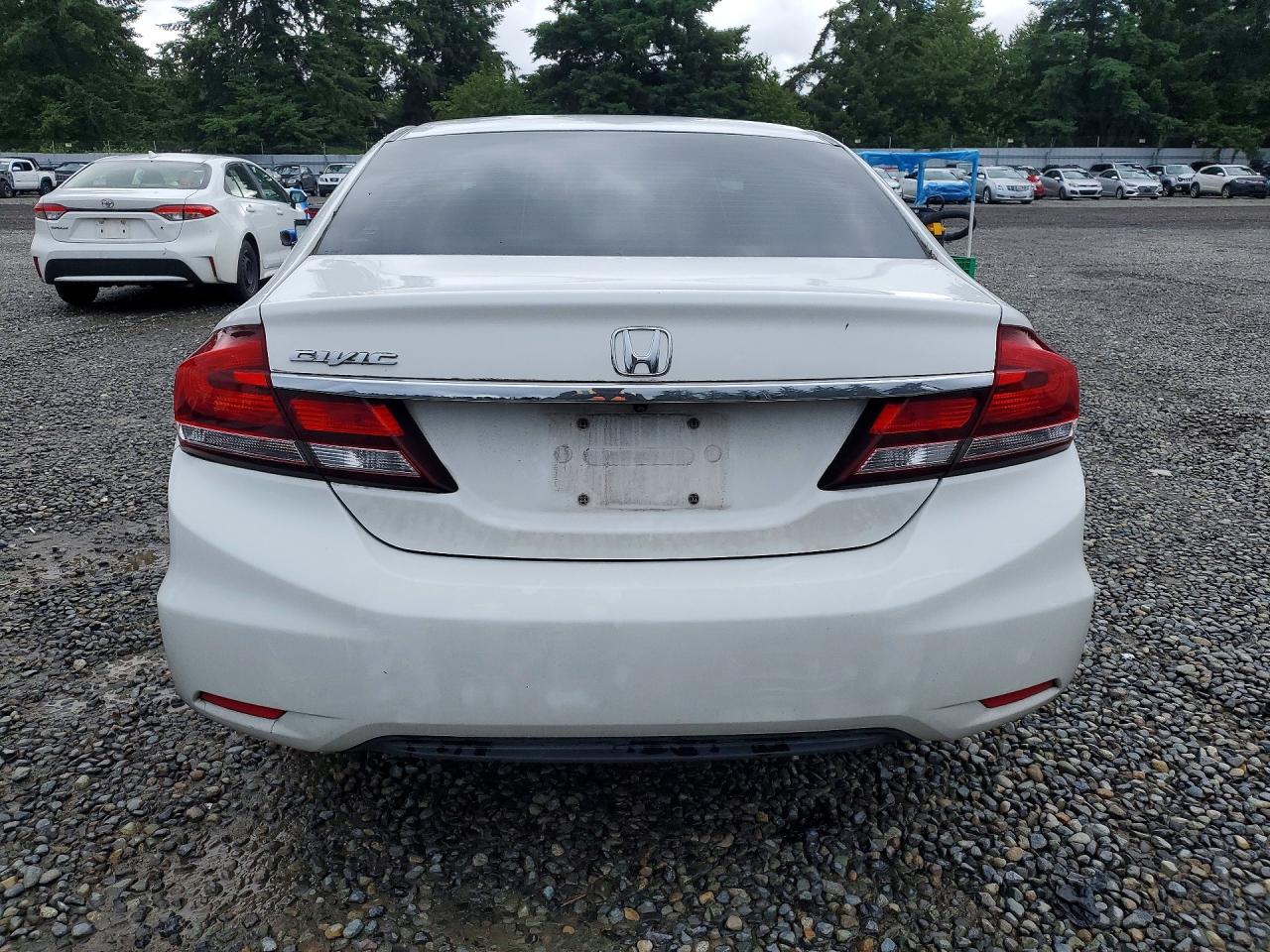 2013 Honda Civic Lx White vin: 2HGFB2F56DH505059