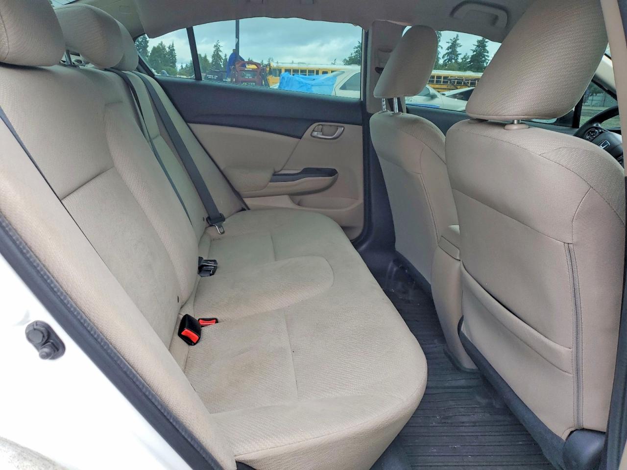 2013 Honda Civic Lx White vin: 2HGFB2F56DH505059