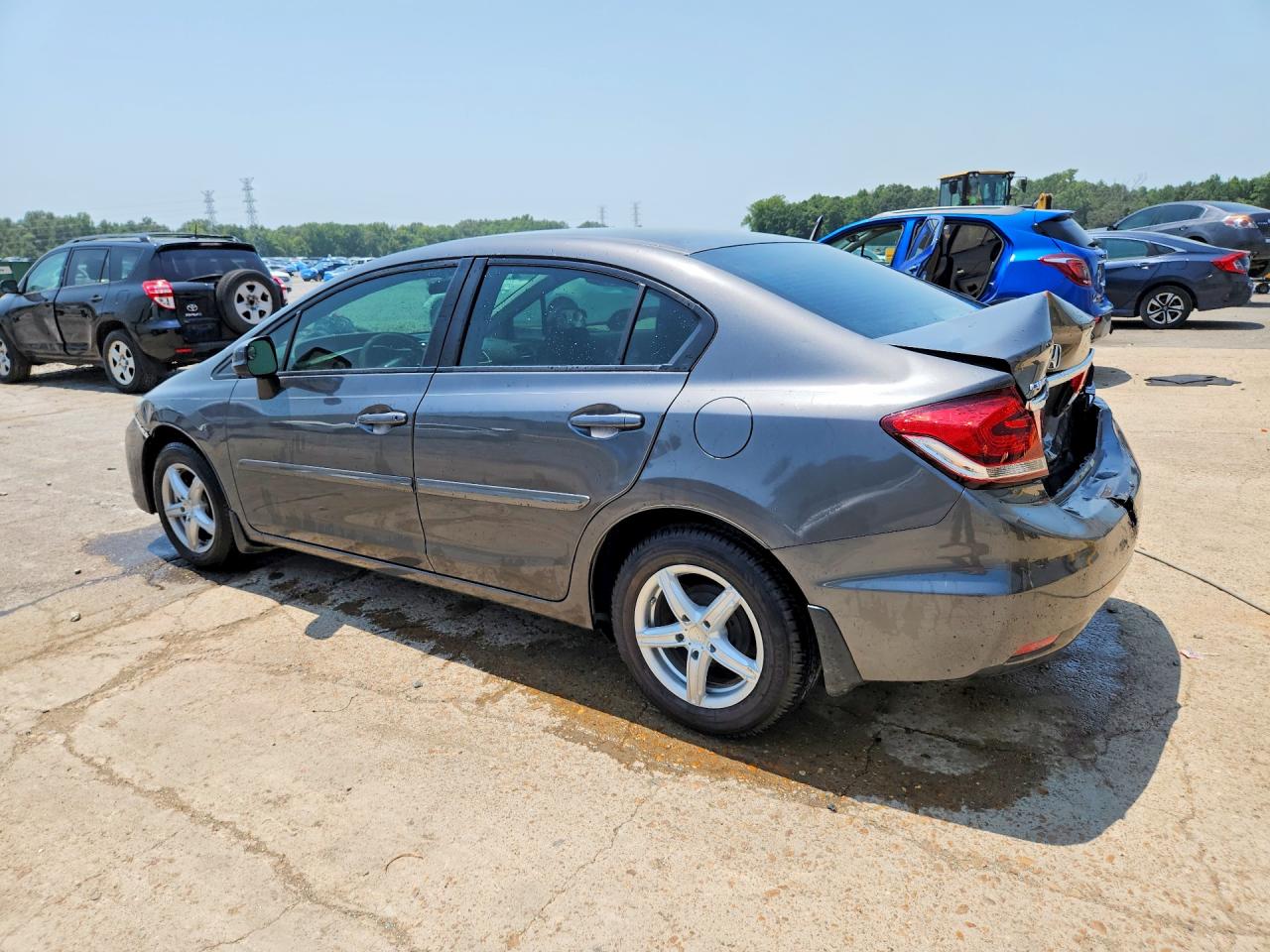 2013 Honda Civic Lx Gray vin: 2HGFB2F56DH505613