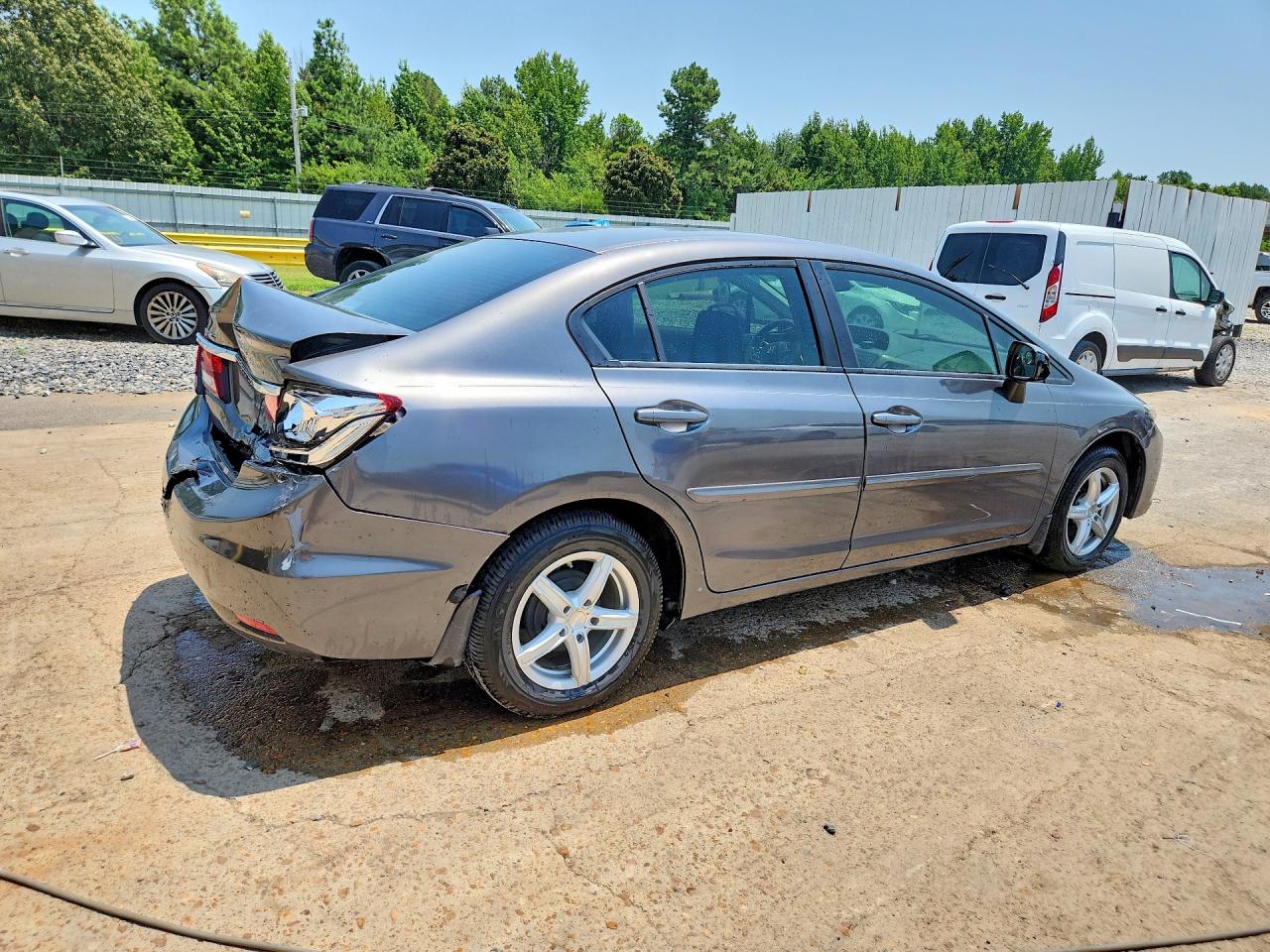 2013 Honda Civic Lx Gray vin: 2HGFB2F56DH505613