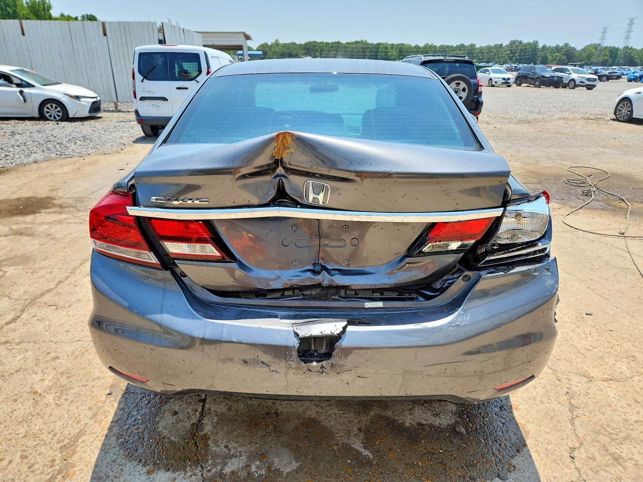 2013 Honda Civic Lx Gray vin: 2HGFB2F56DH505613