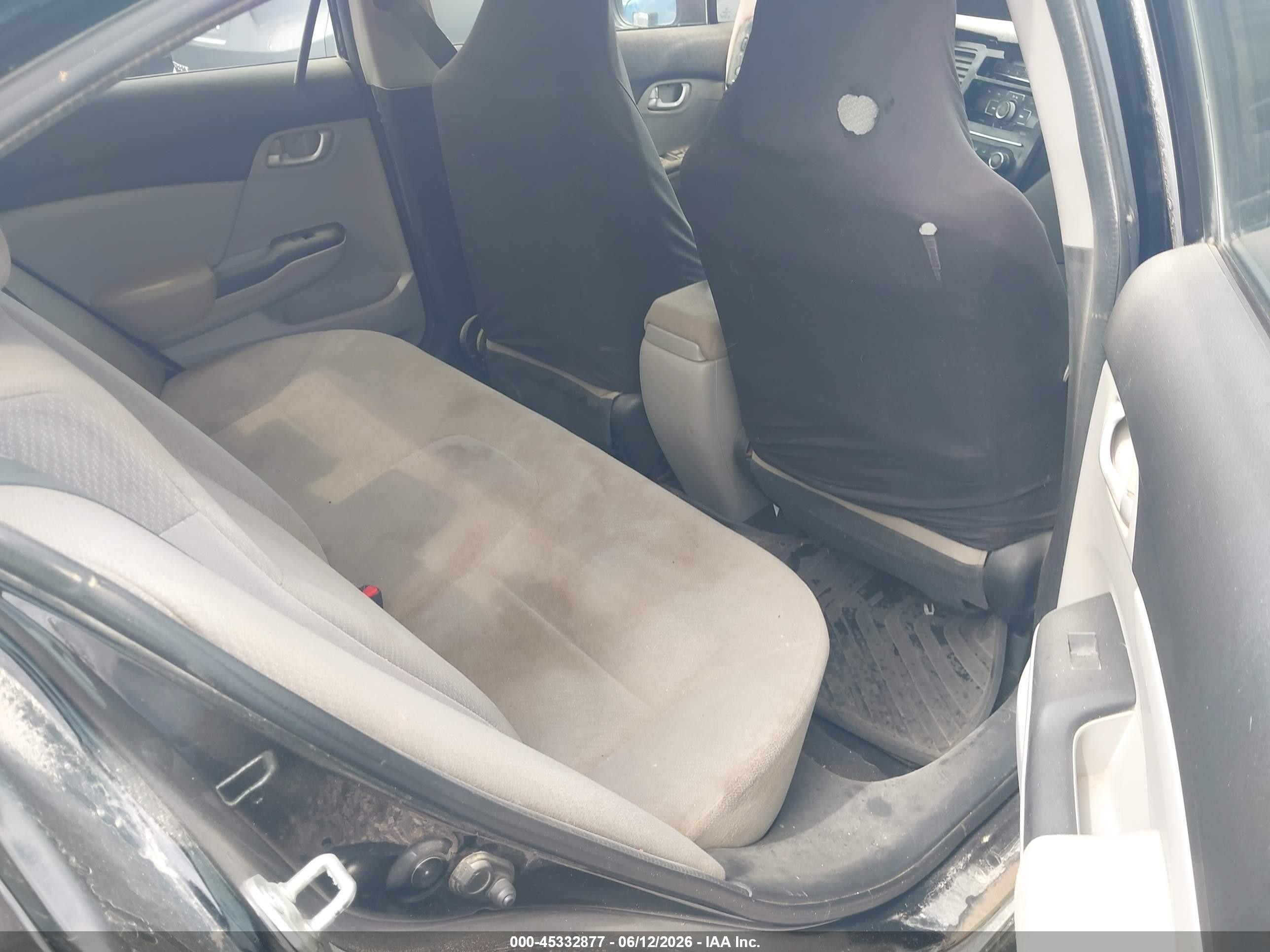 2013 Honda Civic Lx Black vin: 2HGFB2F56DH508401