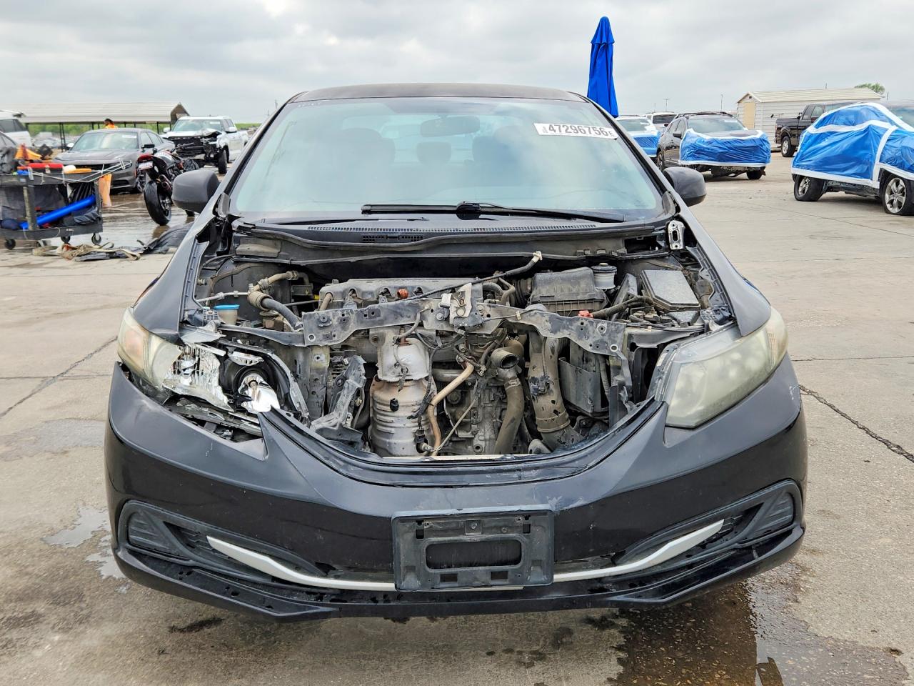 2013 Honda Civic Lx Black vin: 2HGFB2F56DH515963