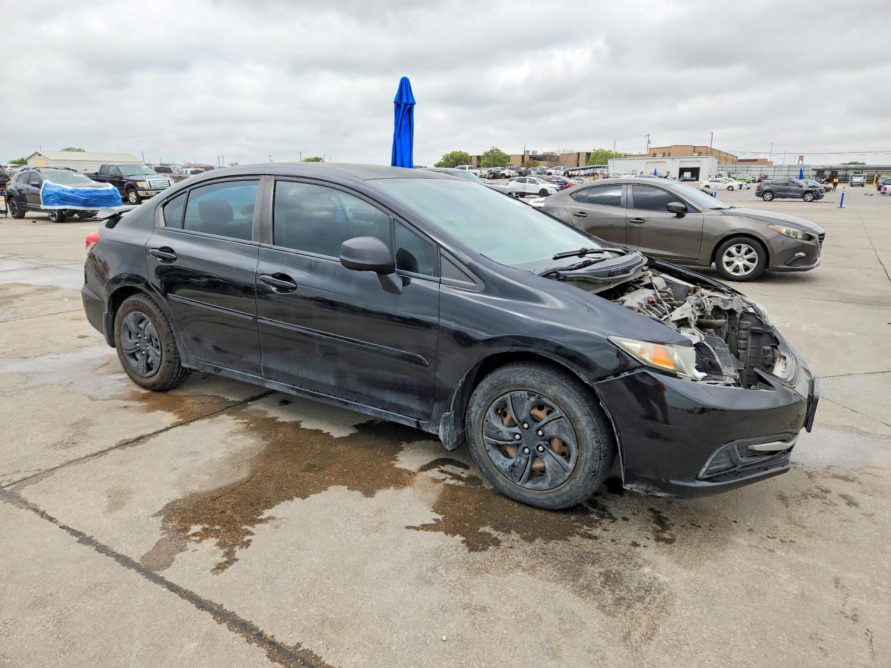 2013 Honda Civic Lx Black vin: 2HGFB2F56DH515963