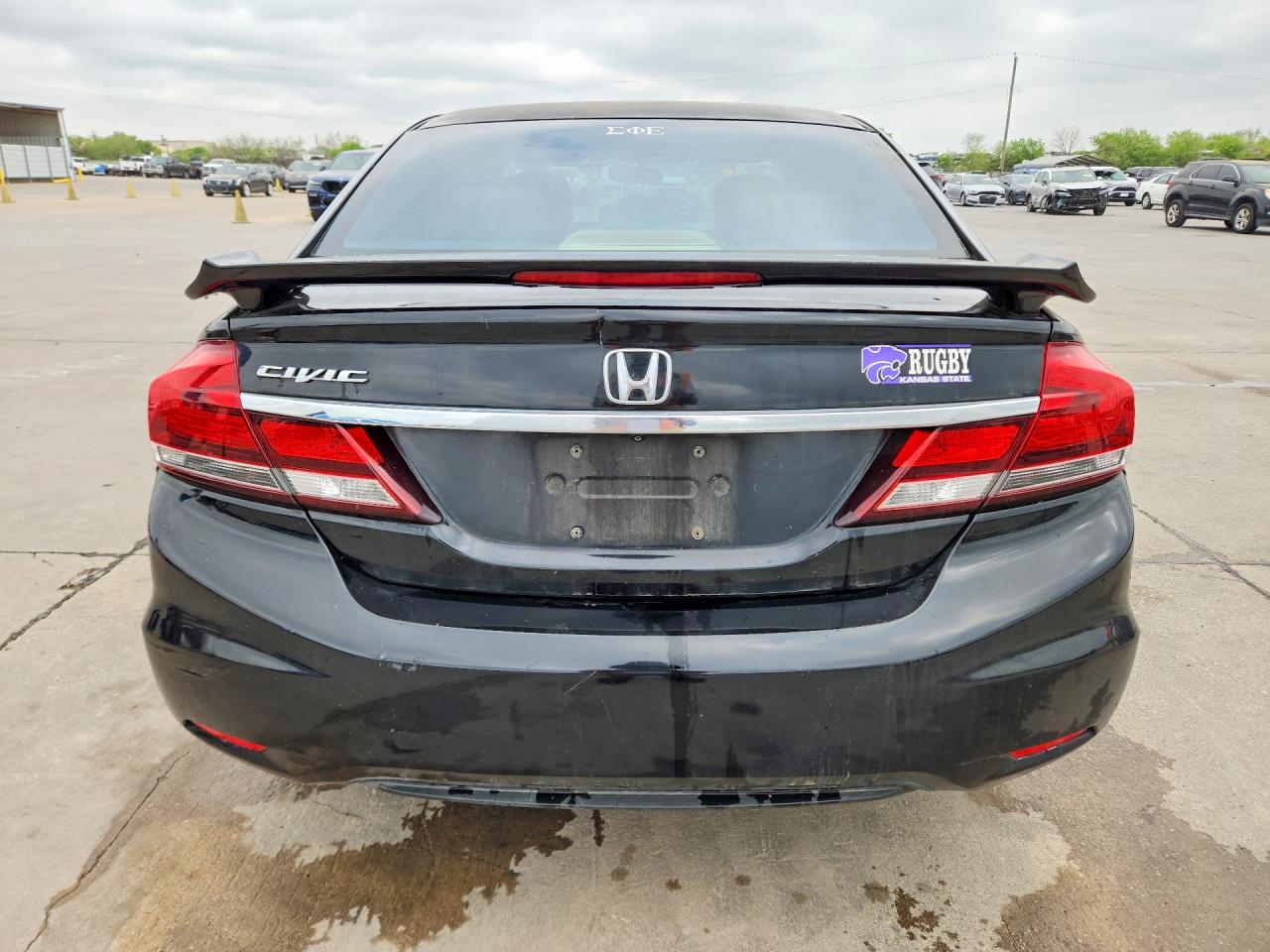 2013 Honda Civic Lx Black vin: 2HGFB2F56DH515963
