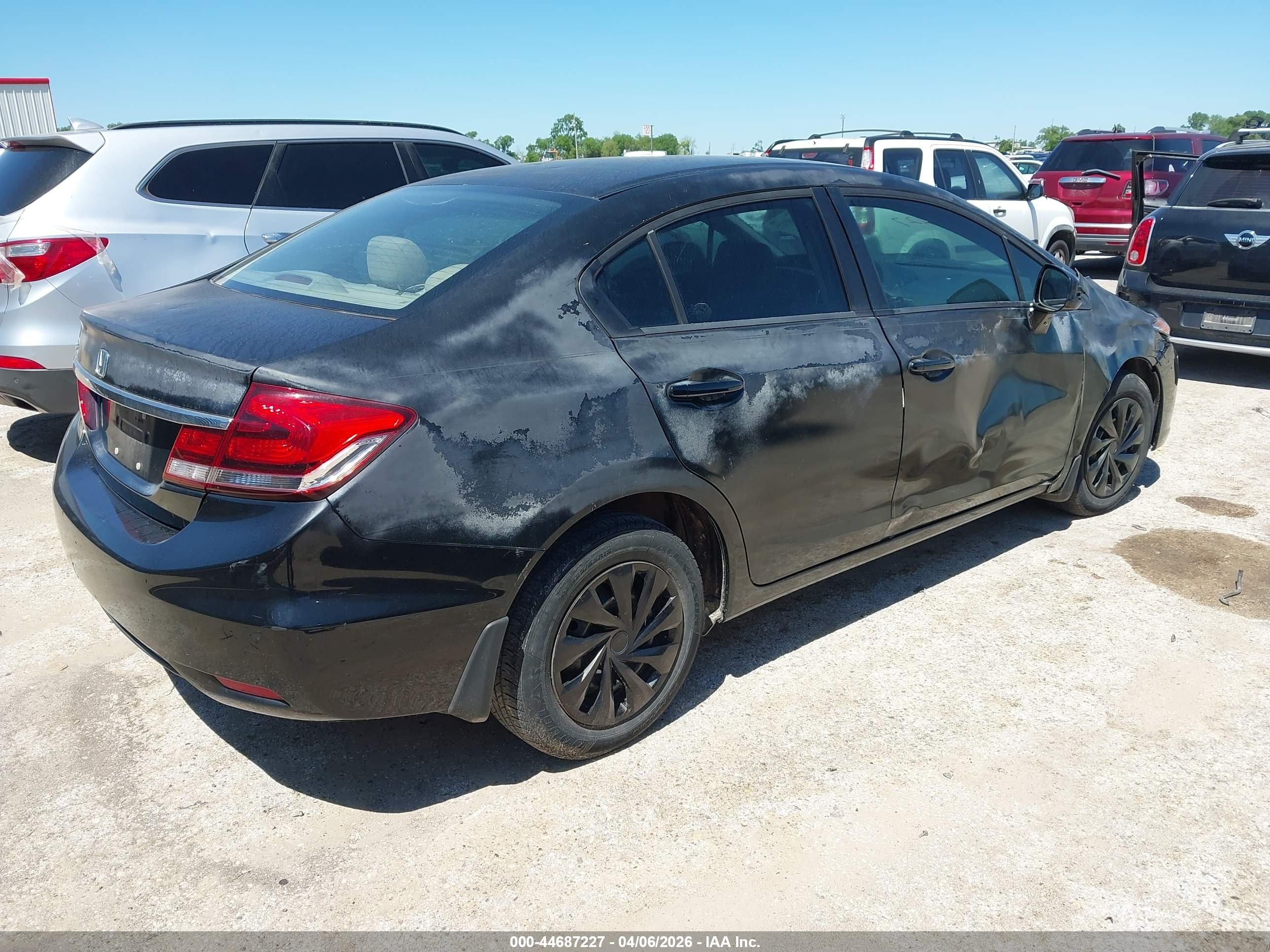 2013 Honda Civic Lx Черный vin: 2HGFB2F56DH516742