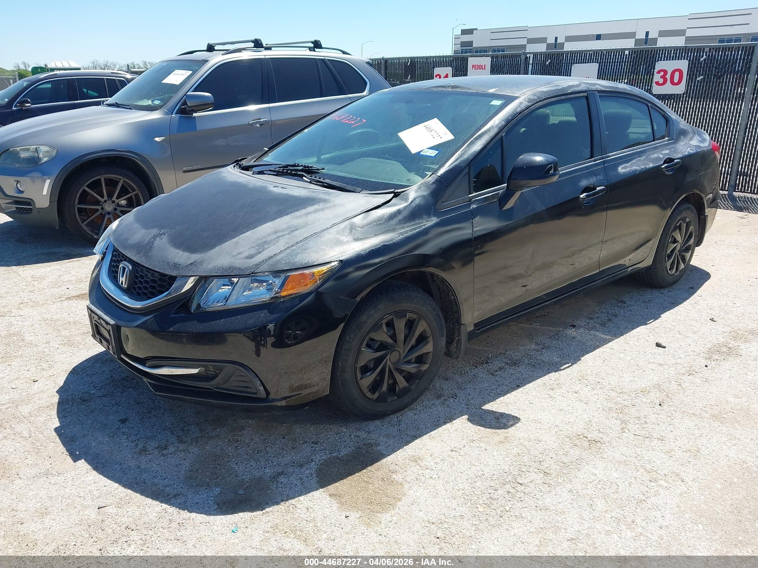 2013 Honda Civic Lx Черный vin: 2HGFB2F56DH516742
