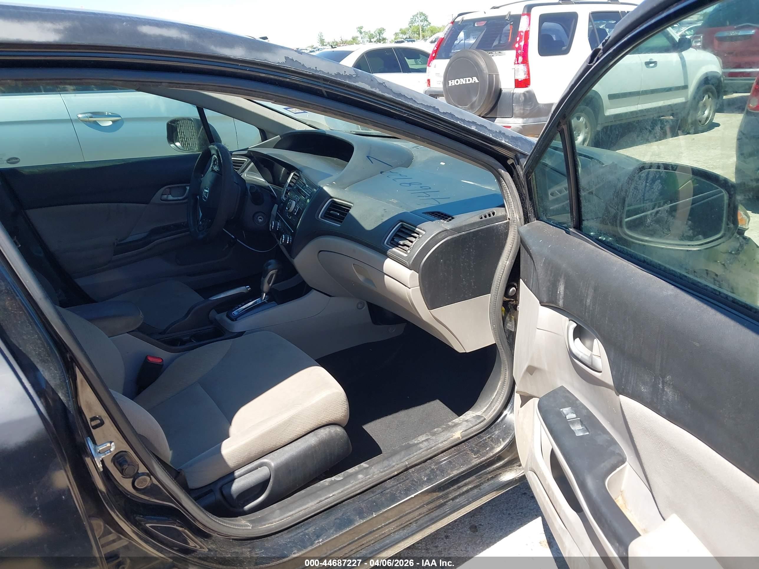 2013 Honda Civic Lx Черный vin: 2HGFB2F56DH516742