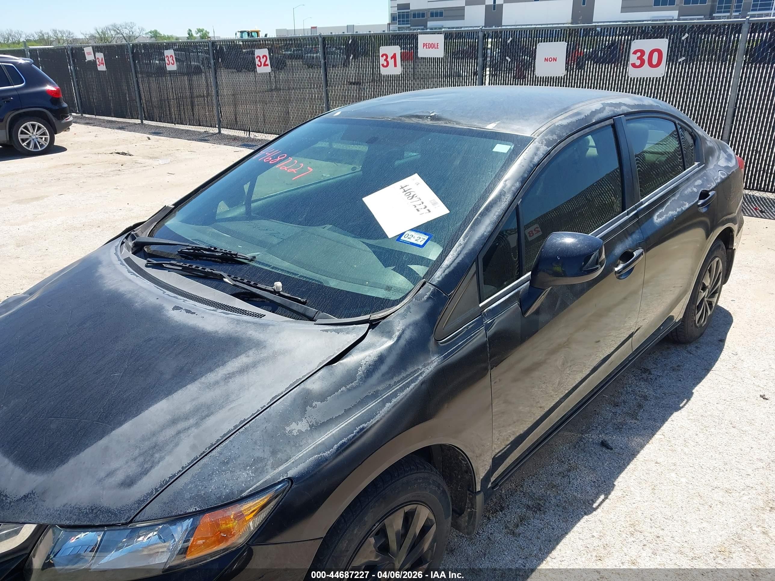 2013 Honda Civic Lx Черный vin: 2HGFB2F56DH516742