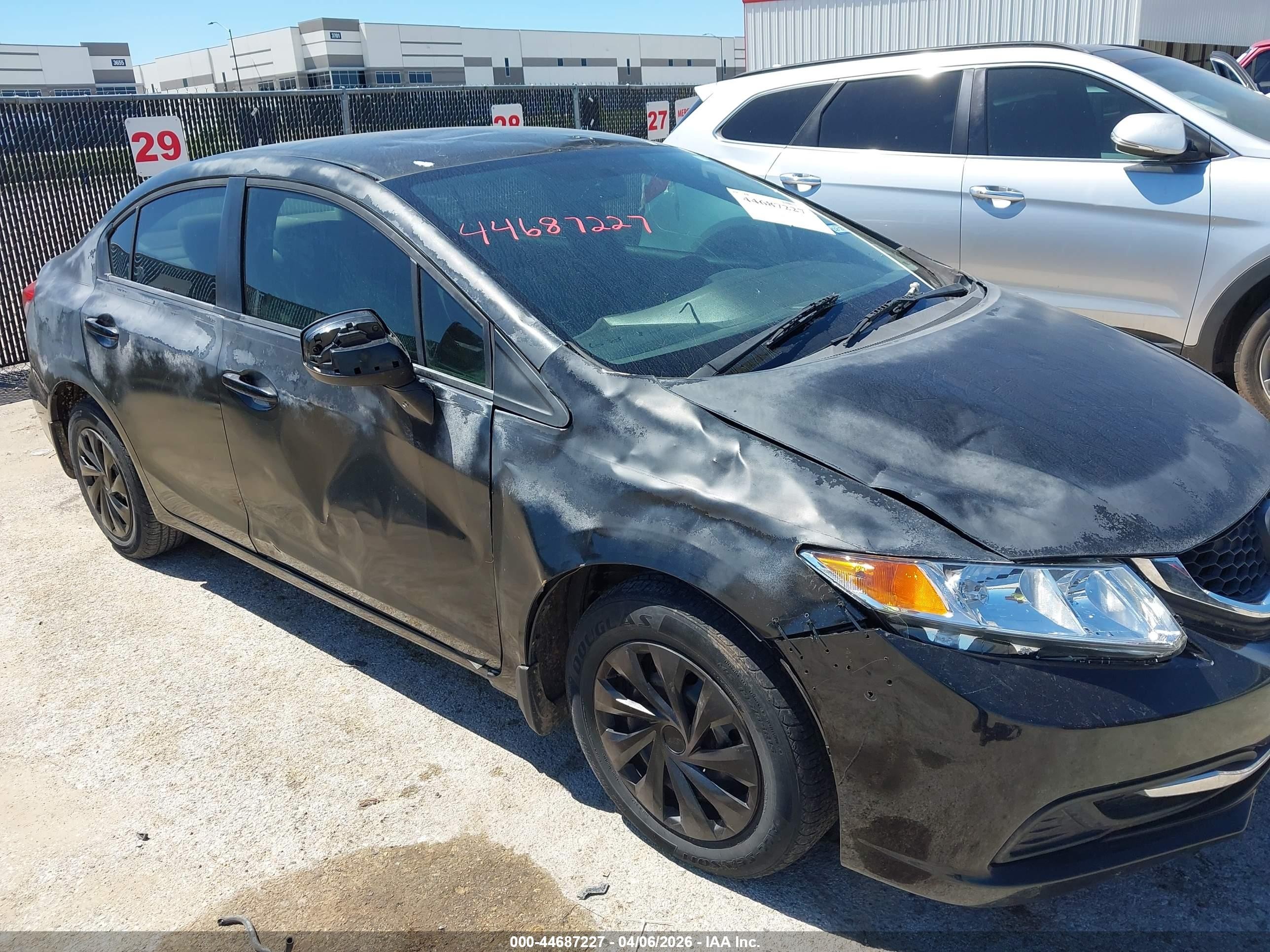 2013 Honda Civic Lx Черный vin: 2HGFB2F56DH516742