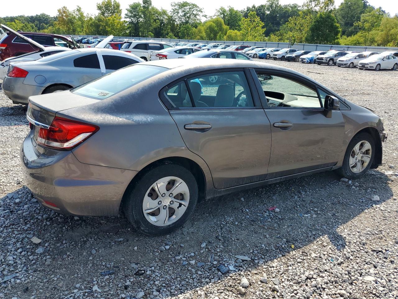 2013 Honda Civic Lx Silver vin: 2HGFB2F56DH530012