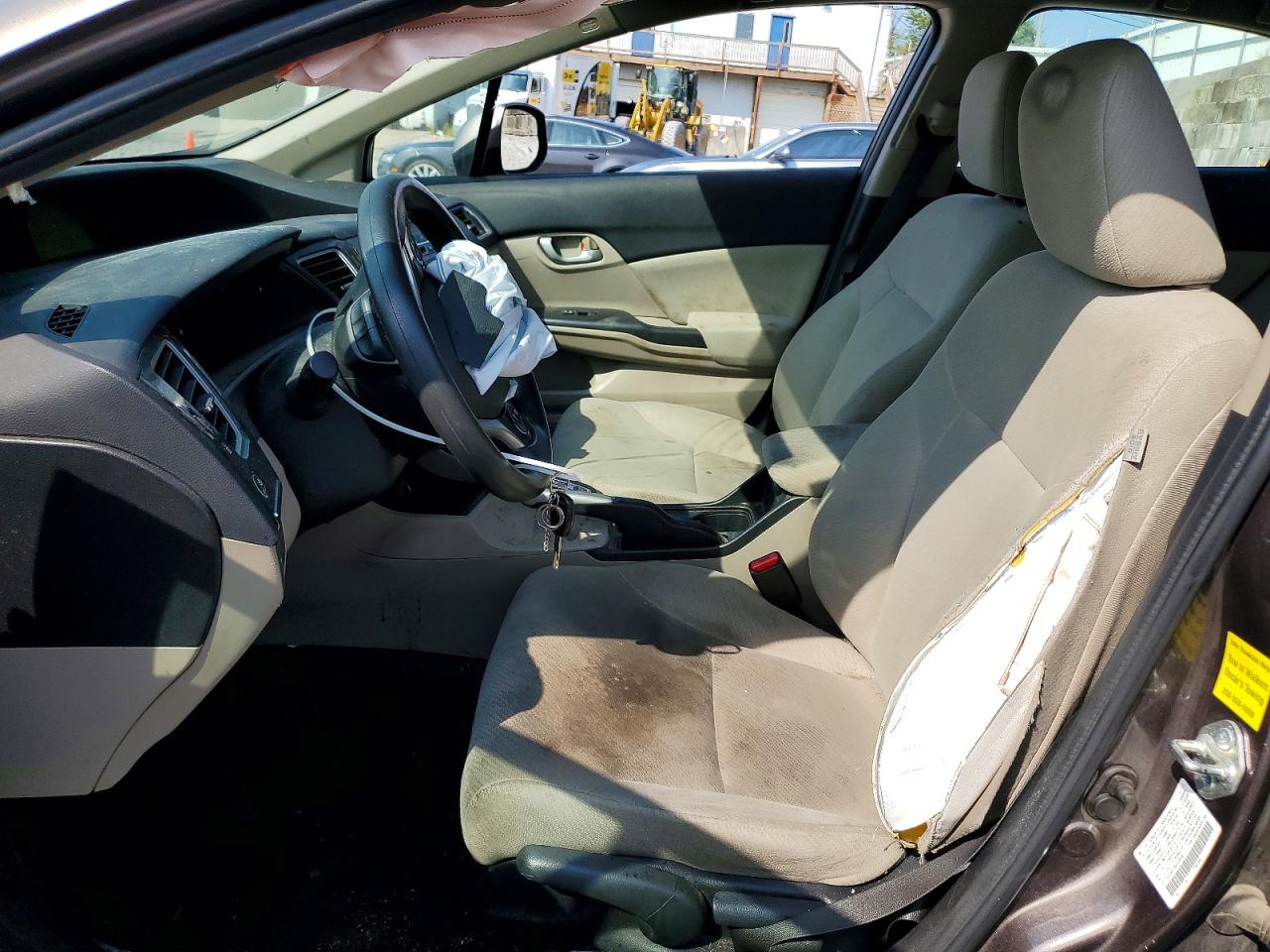 2013 Honda Civic Lx Silver vin: 2HGFB2F56DH530012