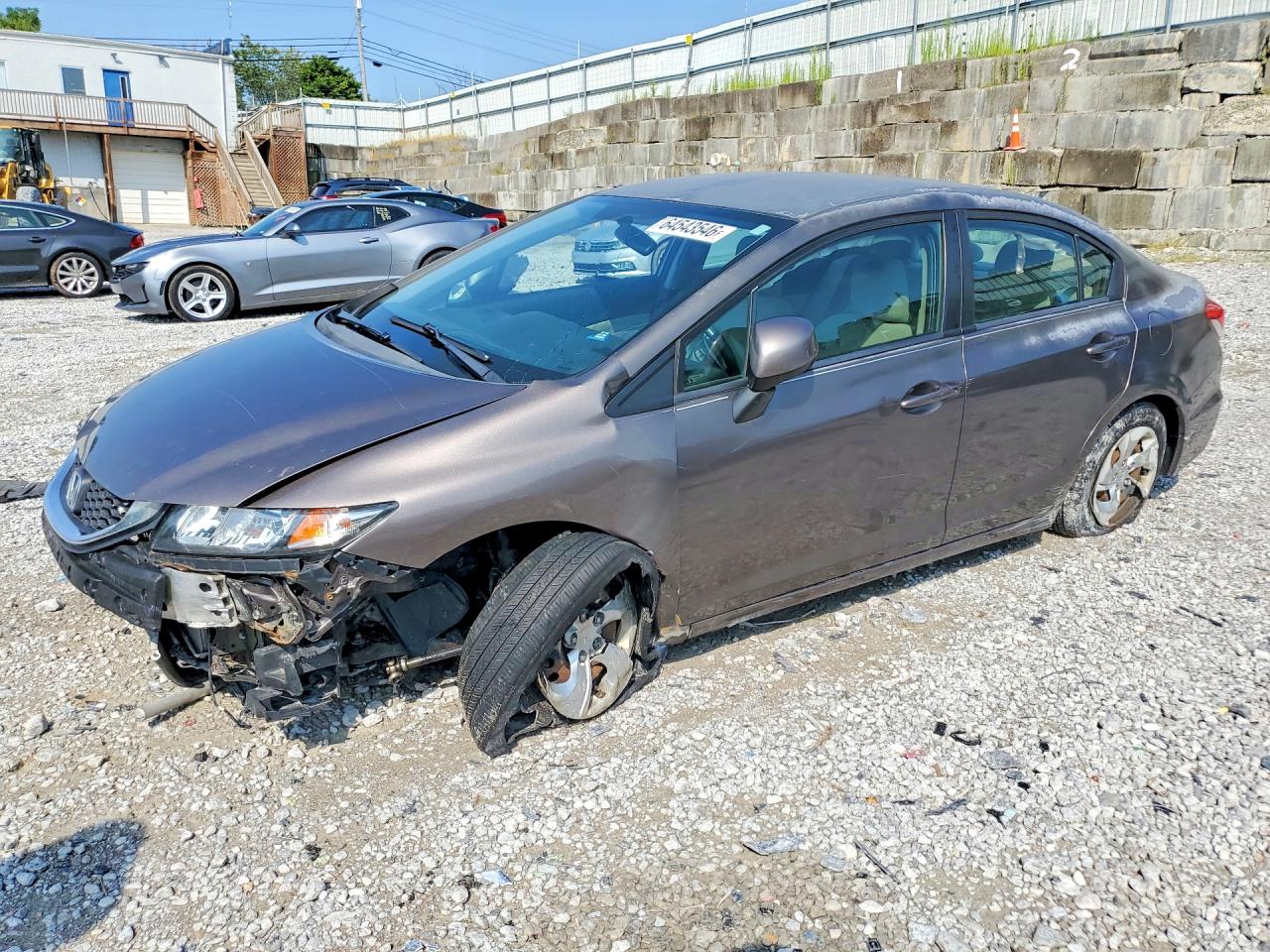 2013 Honda Civic Lx Silver vin: 2HGFB2F56DH530012