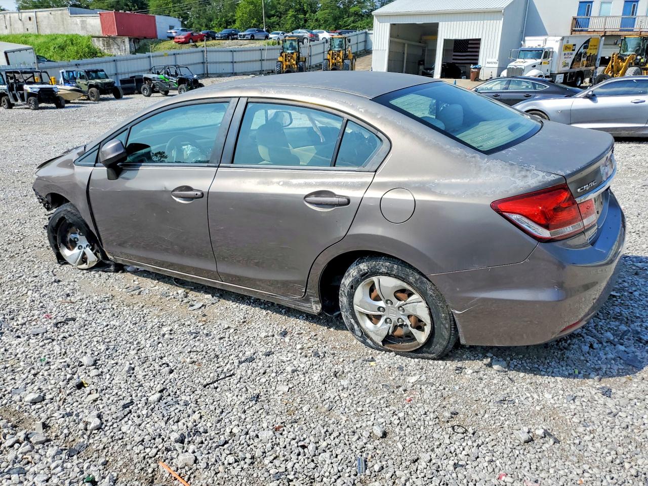 2013 Honda Civic Lx Silver vin: 2HGFB2F56DH530012