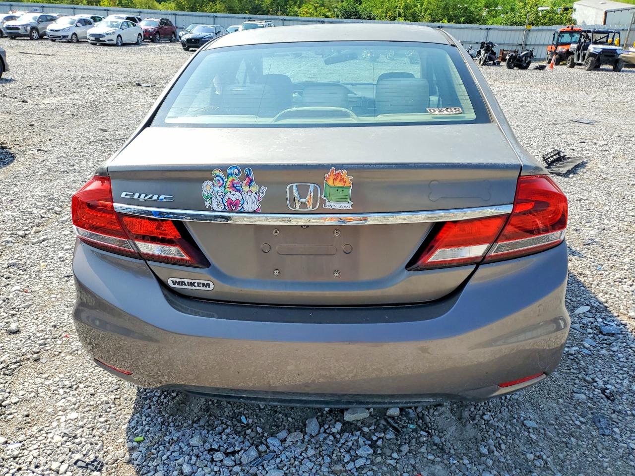 2013 Honda Civic Lx Silver vin: 2HGFB2F56DH530012