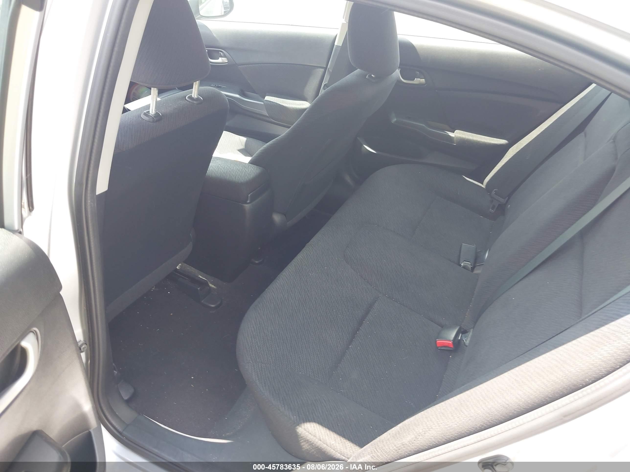 2013 Honda Civic Lx Silver vin: 2HGFB2F56DH530737