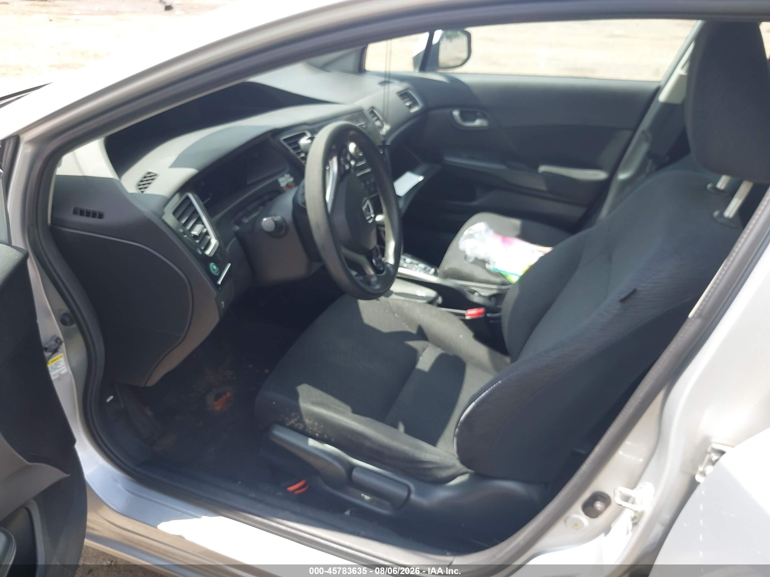 2013 Honda Civic Lx Silver vin: 2HGFB2F56DH530737