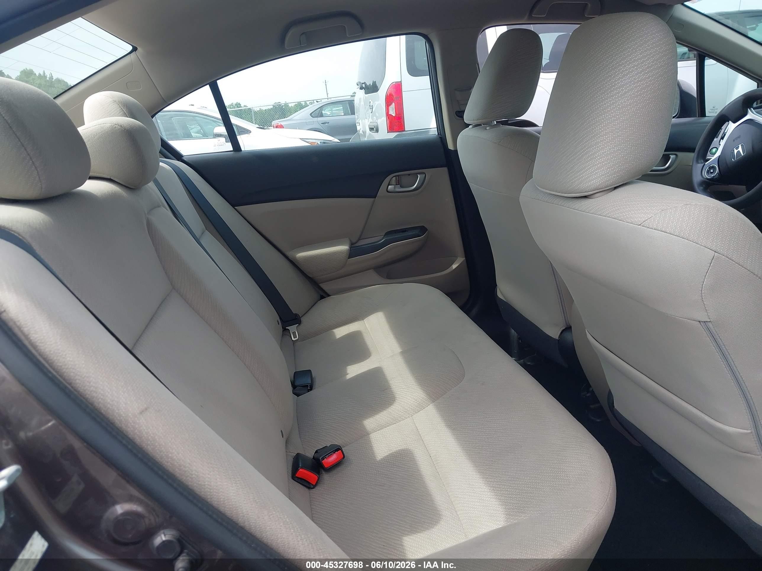2013 Honda Civic Lx Brown vin: 2HGFB2F56DH534139