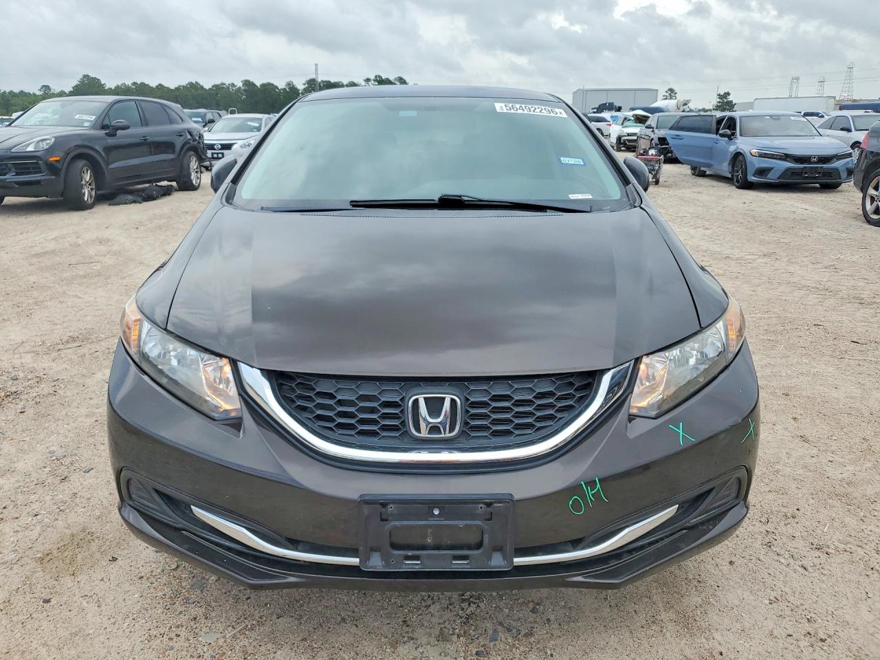 2013 Honda Civic Lx Black vin: 2HGFB2F56DH534304