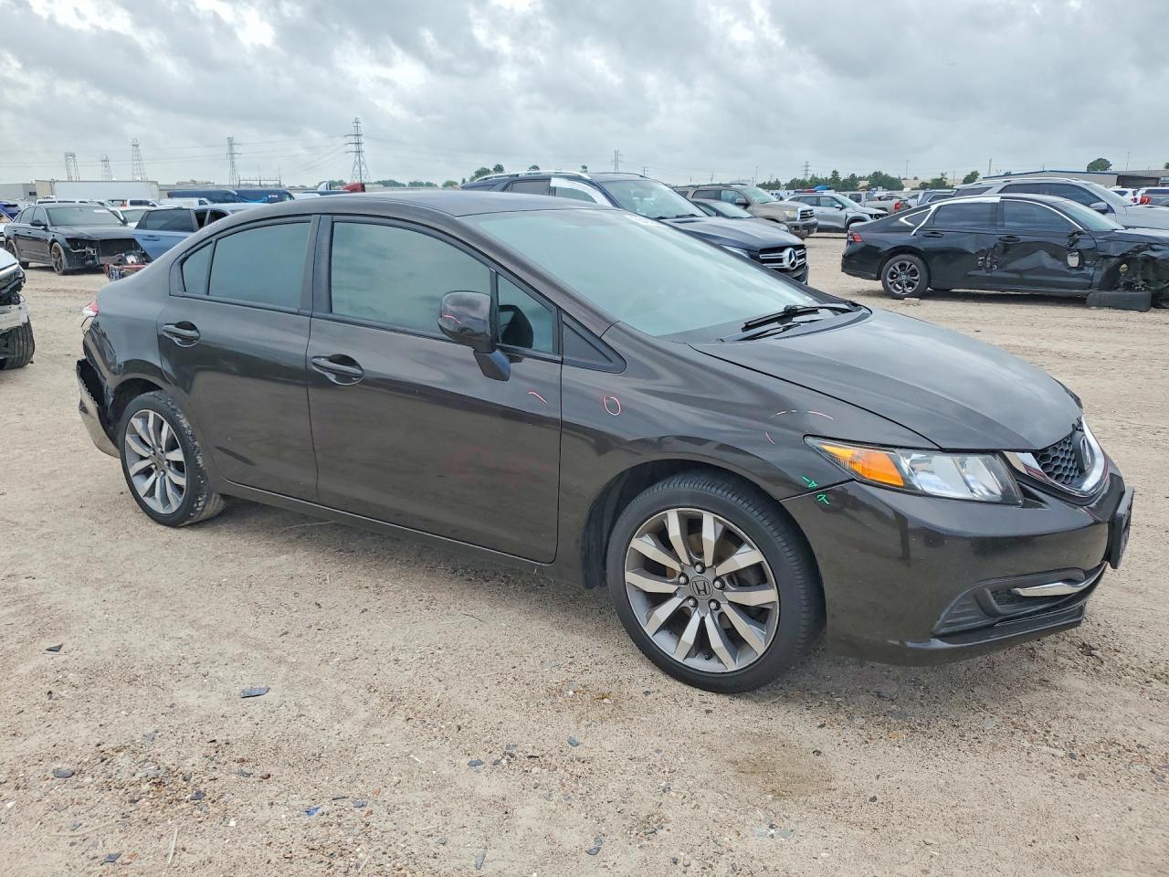 2013 Honda Civic Lx Black vin: 2HGFB2F56DH534304