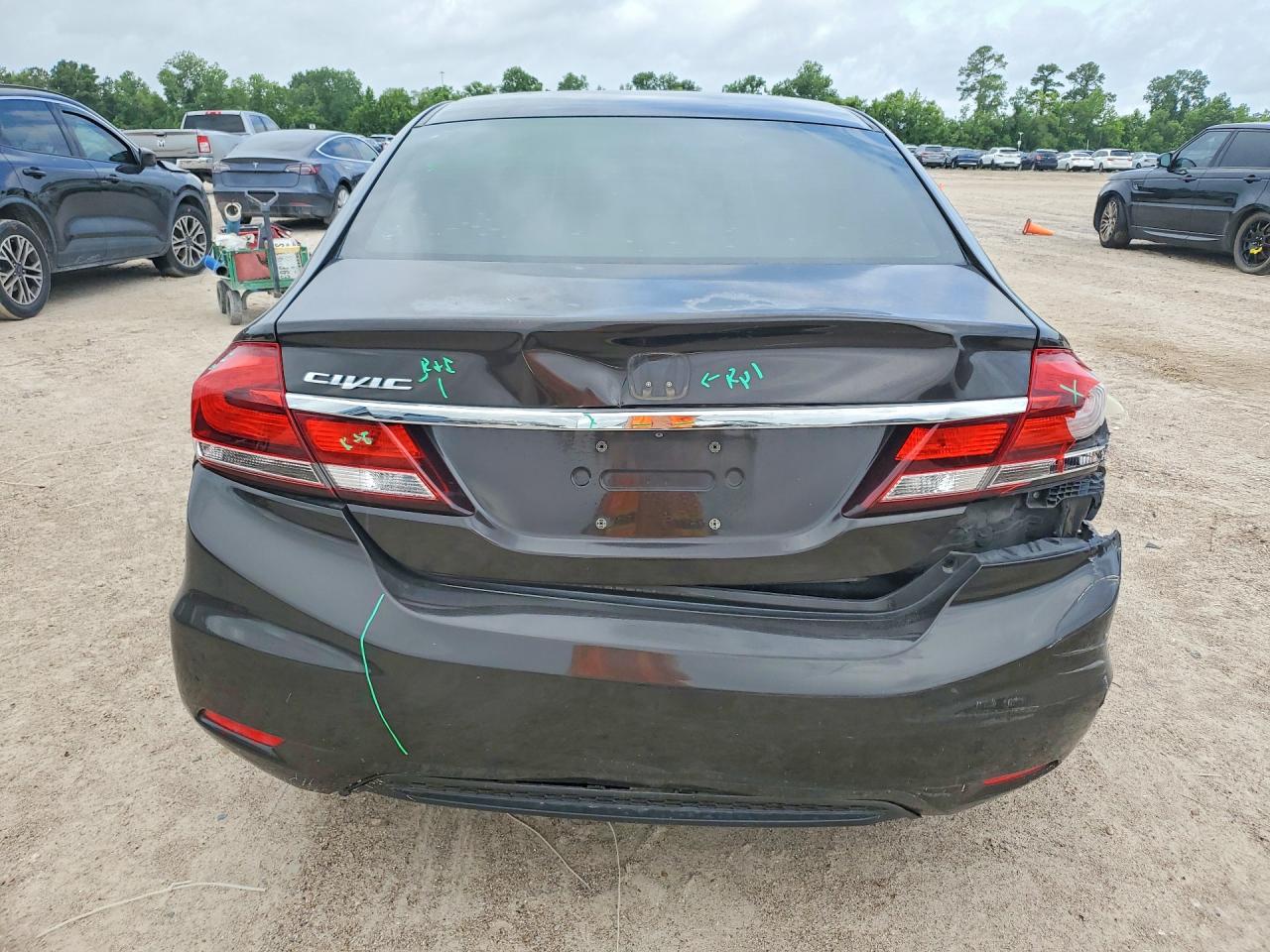 2013 Honda Civic Lx Black vin: 2HGFB2F56DH534304