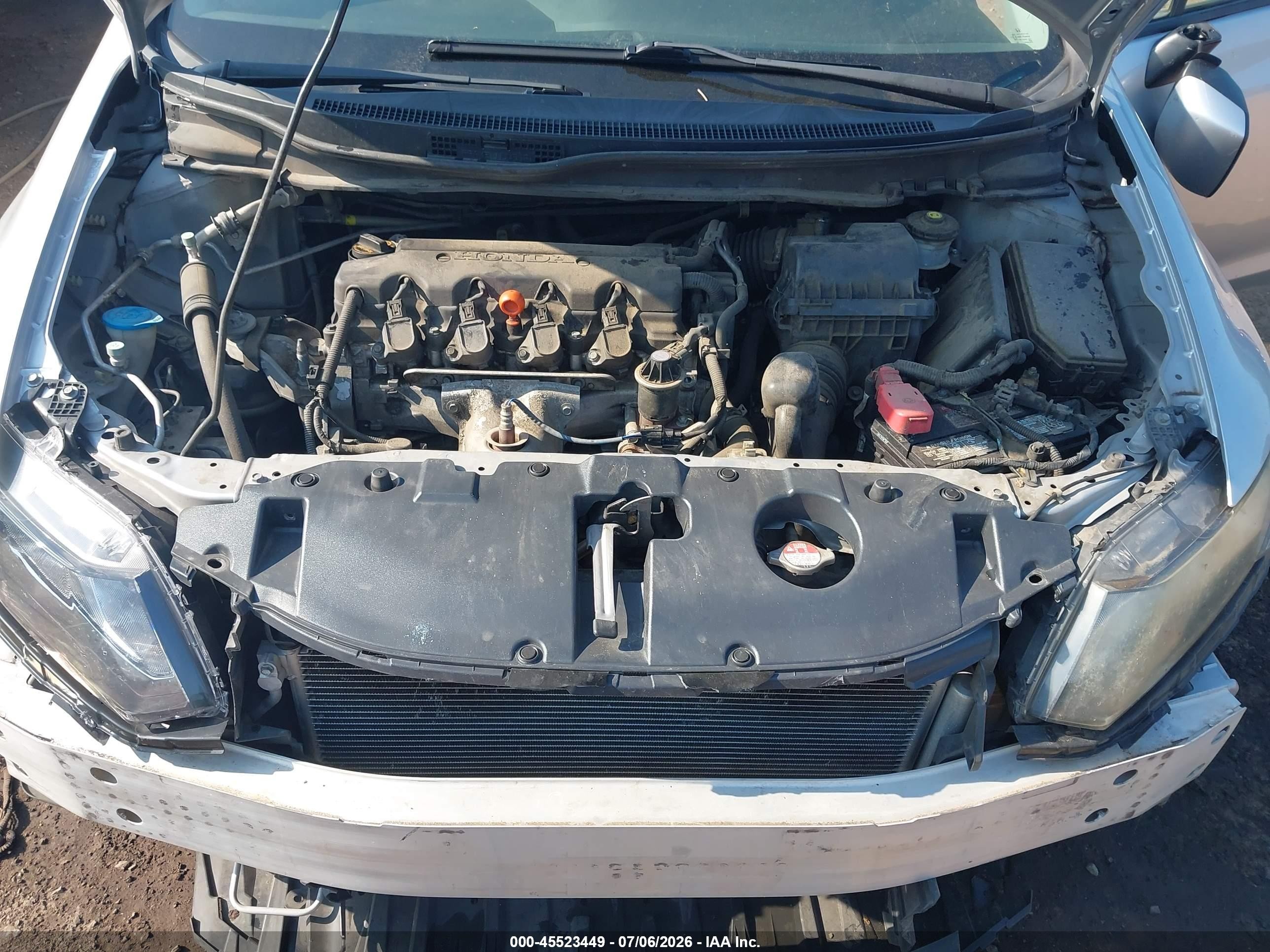 2013 Honda Civic Lx Gray vin: 2HGFB2F56DH554567