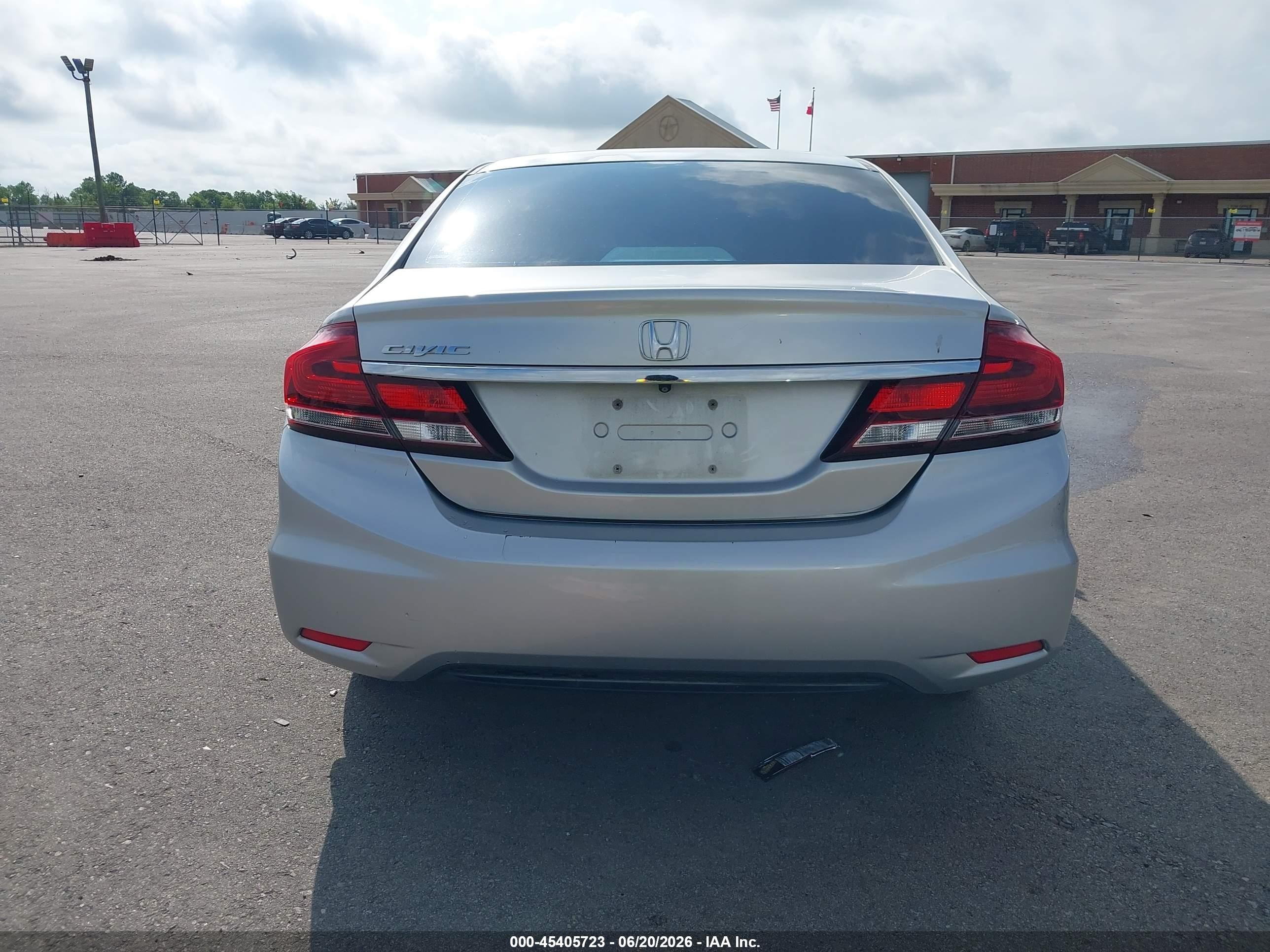 2013 Honda Civic Lx Silver vin: 2HGFB2F56DH555945