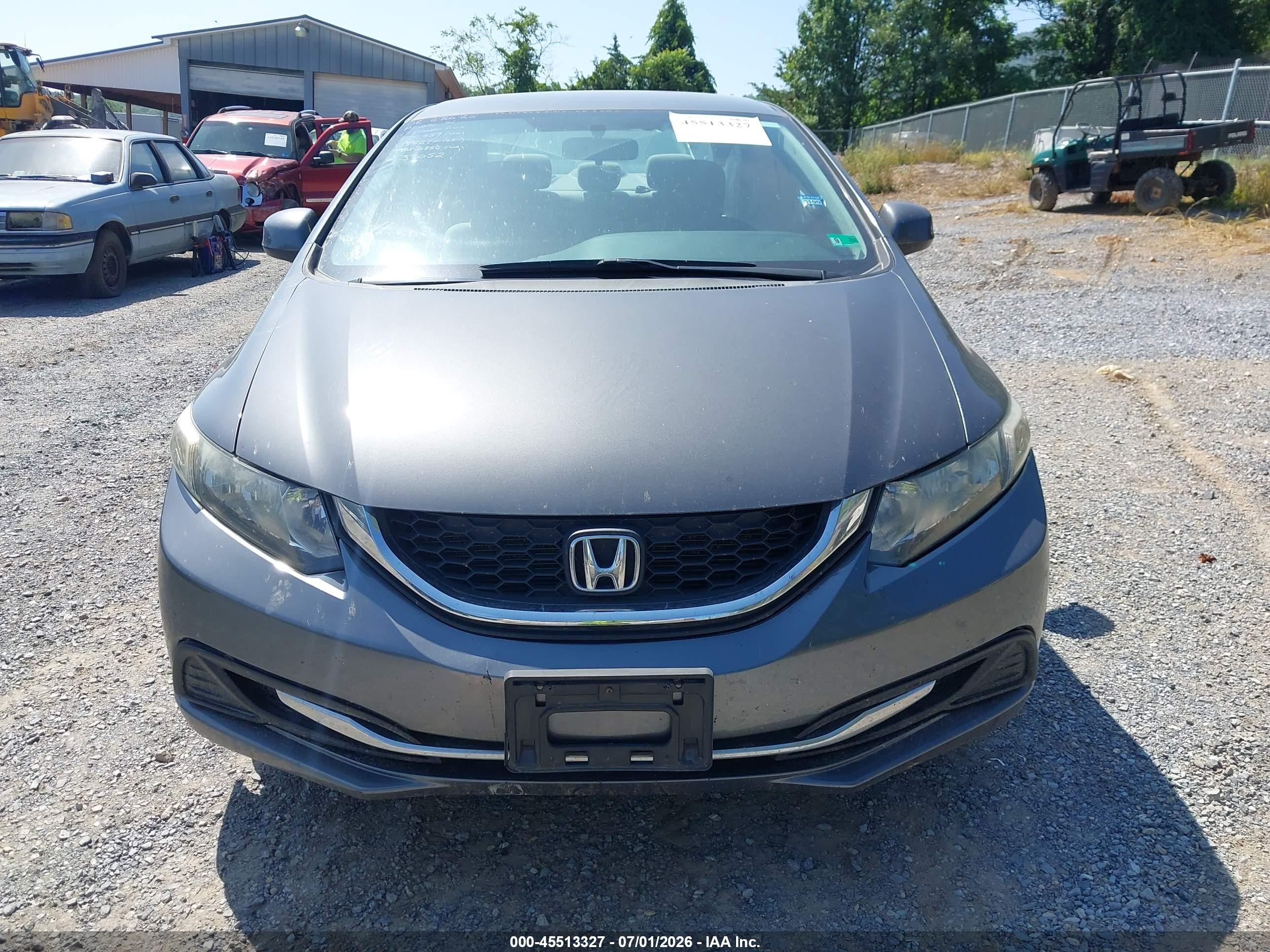 2013 Honda Civic Lx Gray vin: 2HGFB2F56DH576889