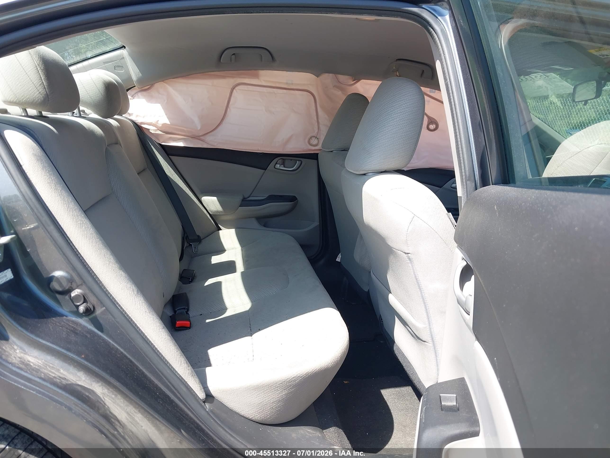 2013 Honda Civic Lx Gray vin: 2HGFB2F56DH576889