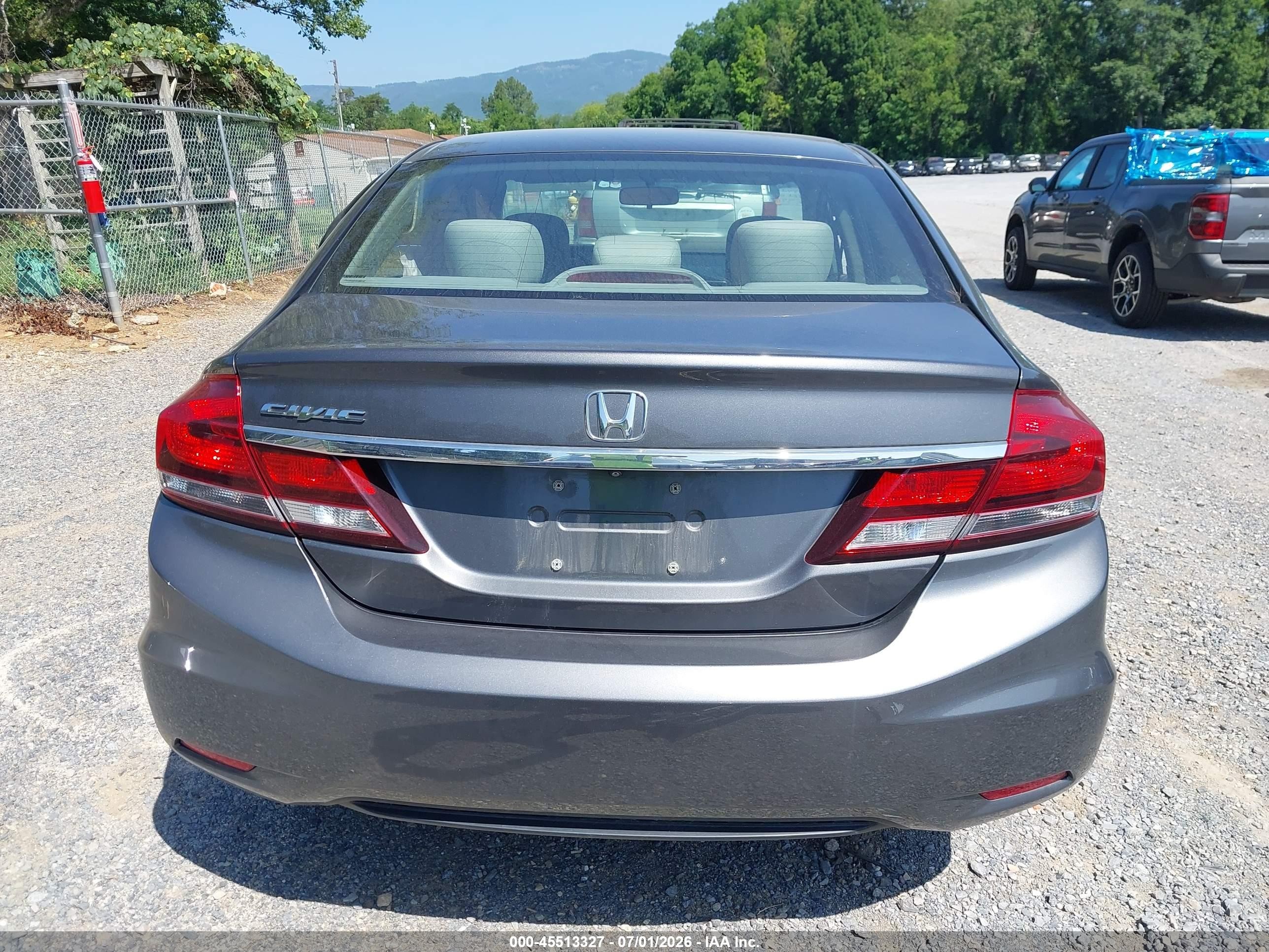 2013 Honda Civic Lx Gray vin: 2HGFB2F56DH576889