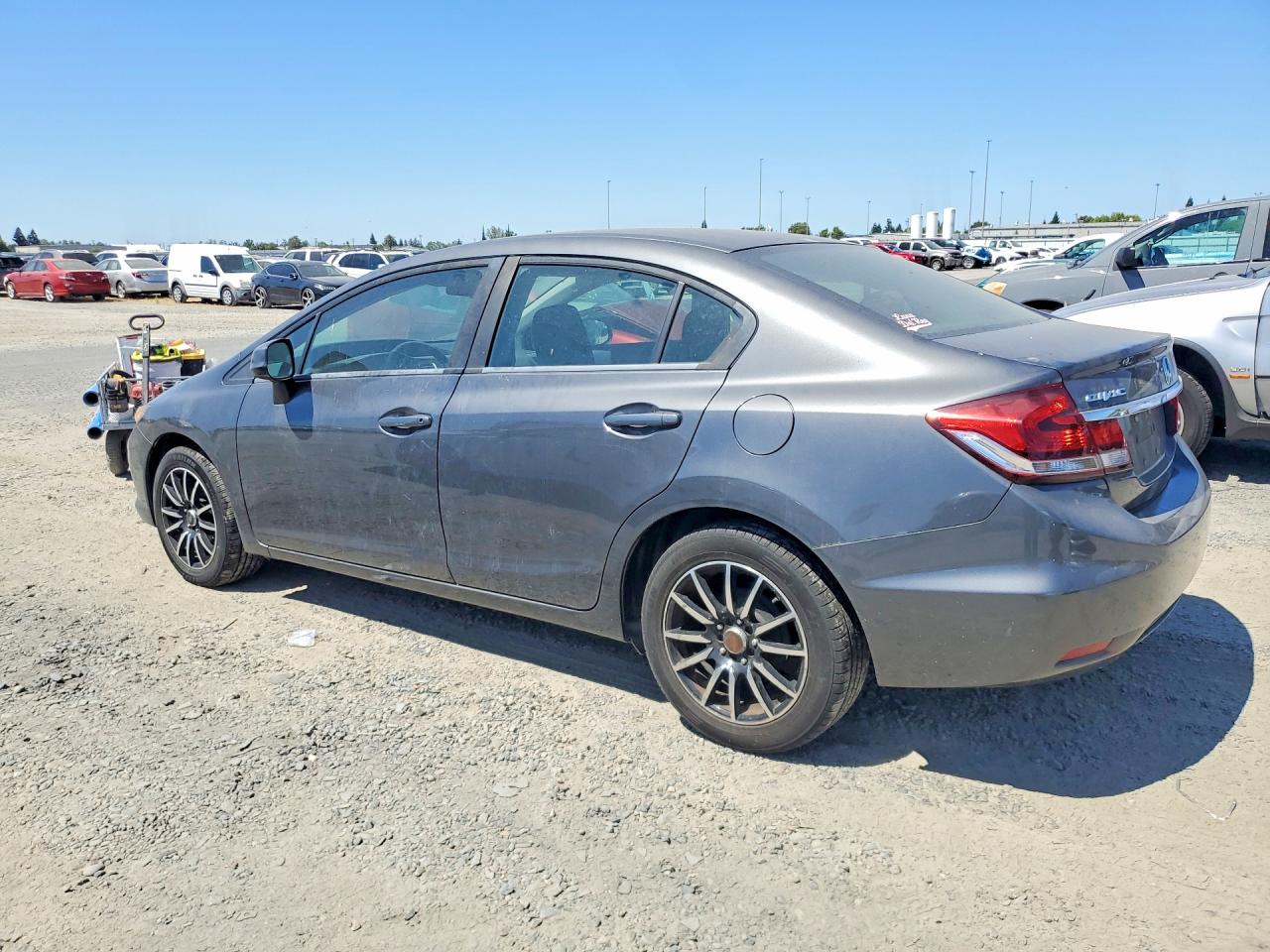 2013 Honda Civic Lx Серый vin: 2HGFB2F56DH577573