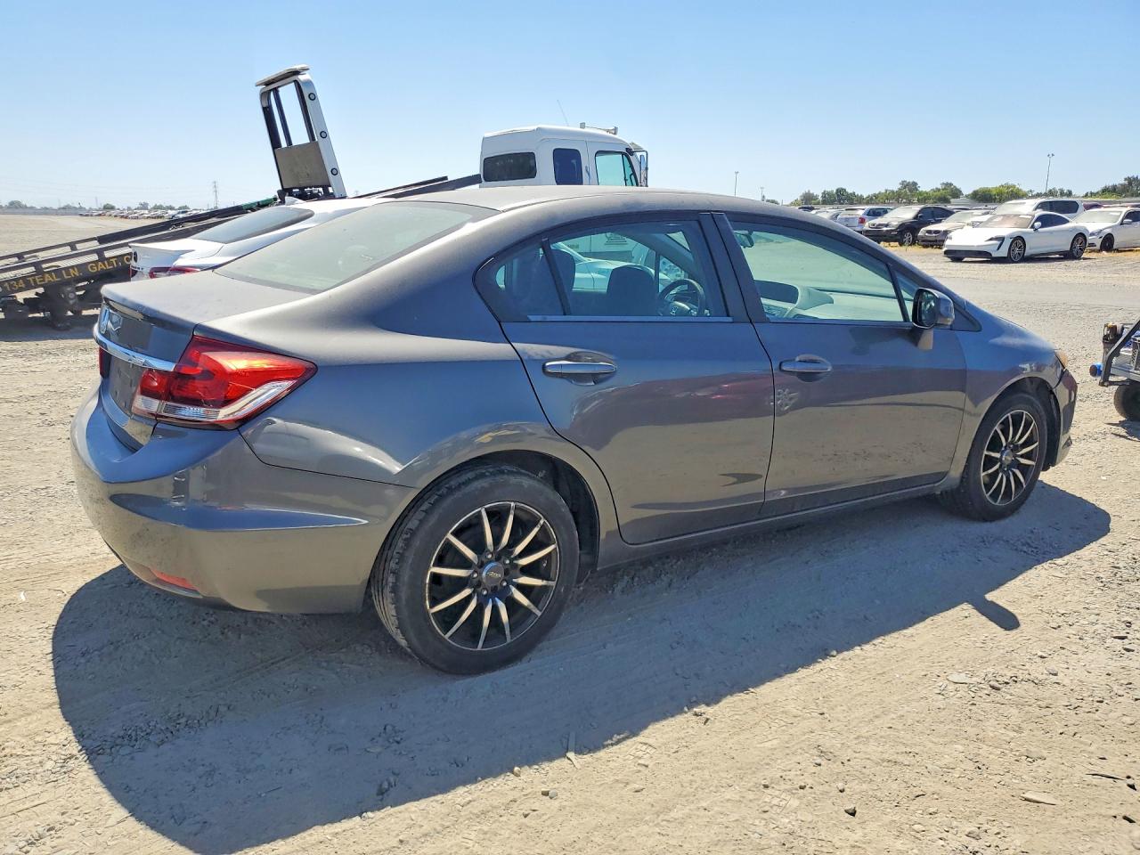 2013 Honda Civic Lx Серый vin: 2HGFB2F56DH577573