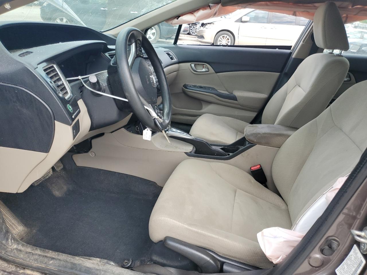 2013 Honda Civic Lx Gray vin: 2HGFB2F56DH577752