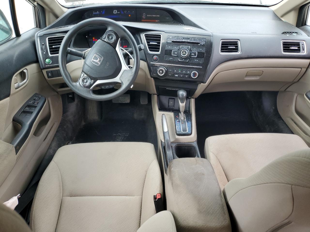 2013 Honda Civic Lx Gray vin: 2HGFB2F56DH577752